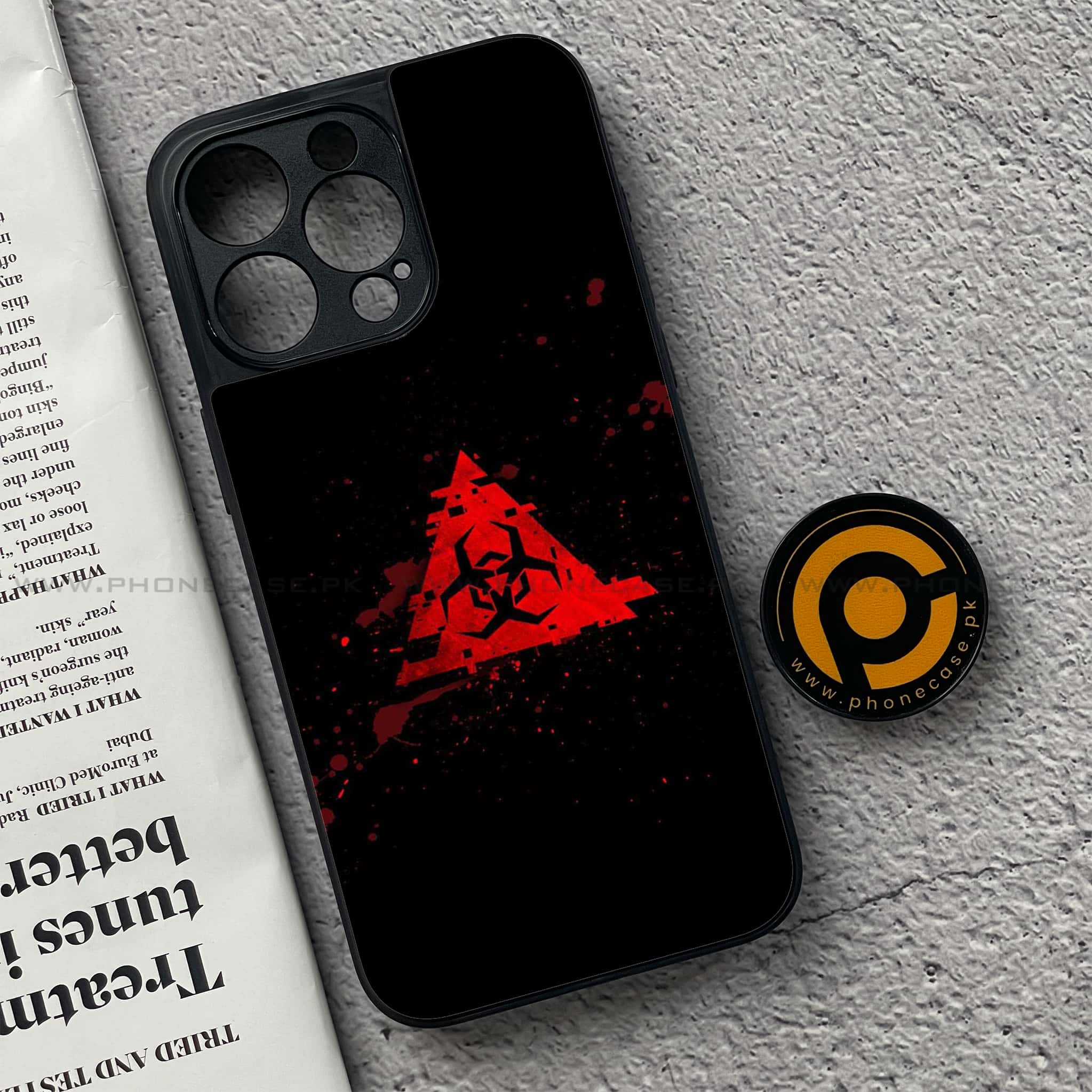 iPhone 15 Pro - Biohazard Sign Series - Premium Metal Printed soft Bumper shock Proof Case