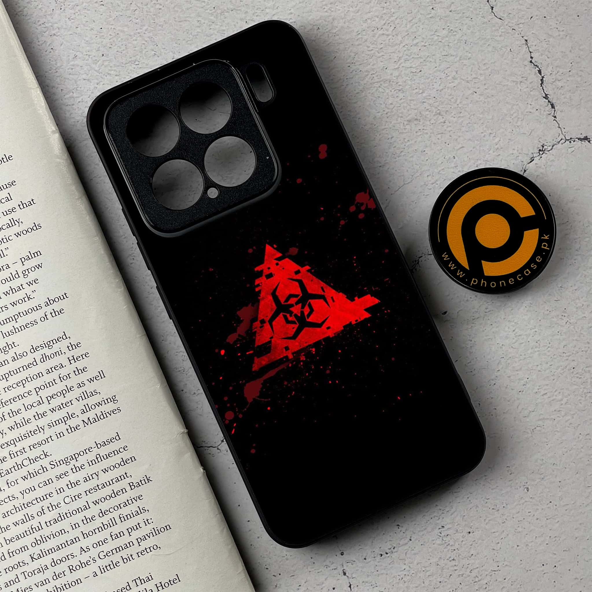 Xiaomi 15 - Biohazard Sign Series - Premium Metal Printed soft Bumper shock Proof Case