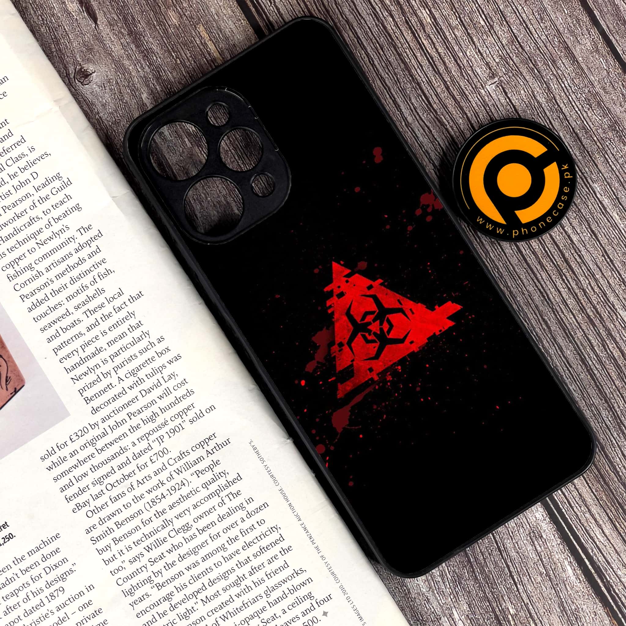 Xiaomi Redmi 12 - Biohazard Sign Series - Premium Printed Glass soft Bumper shock Proof Case