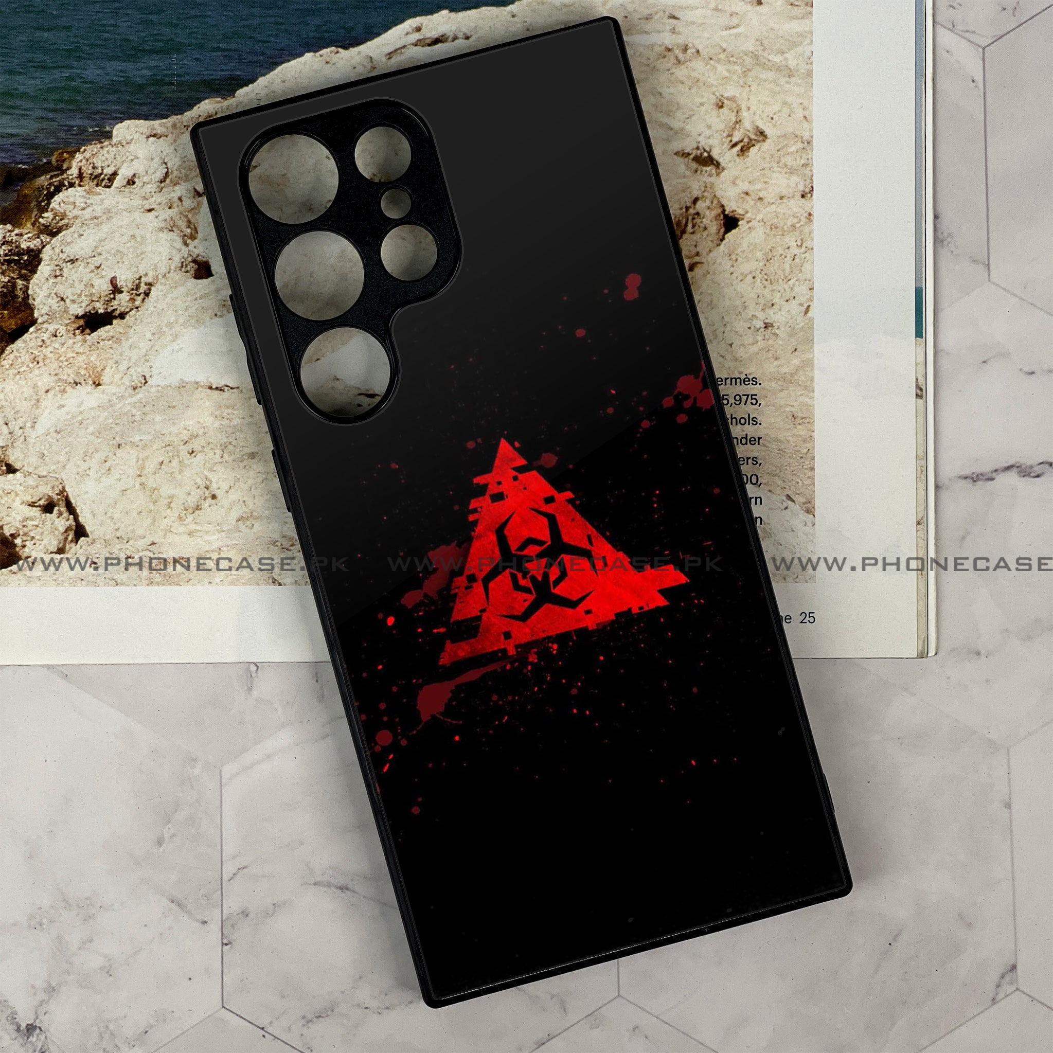 Galaxy S21 Ultra - Biohazard Sign Series - Premium Metal Printed soft Bumper shock Proof Case