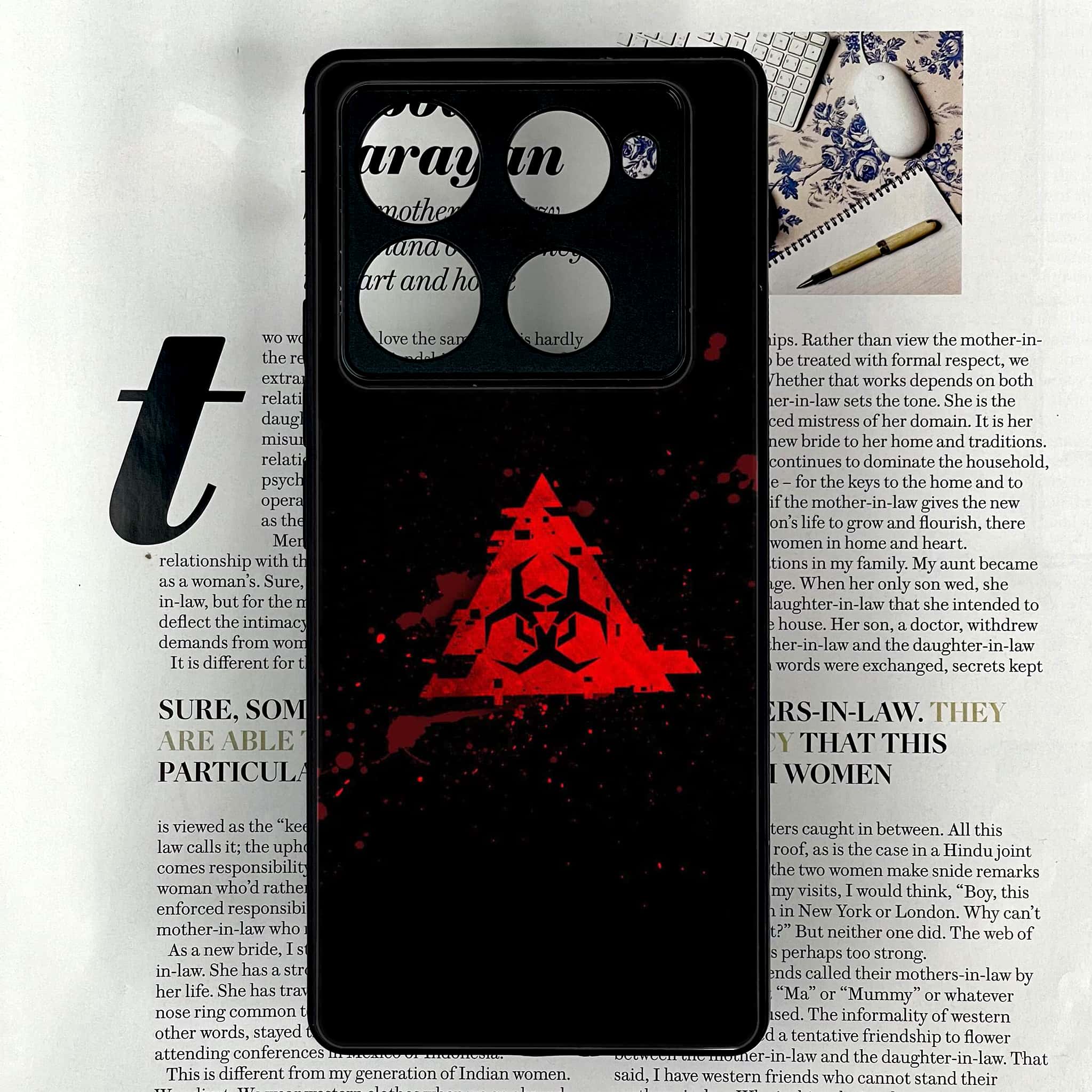 Infinix Note 40 Pro Plus - Biohazard Sign Series - Premium Metal Printed soft Bumper shock Proof Case