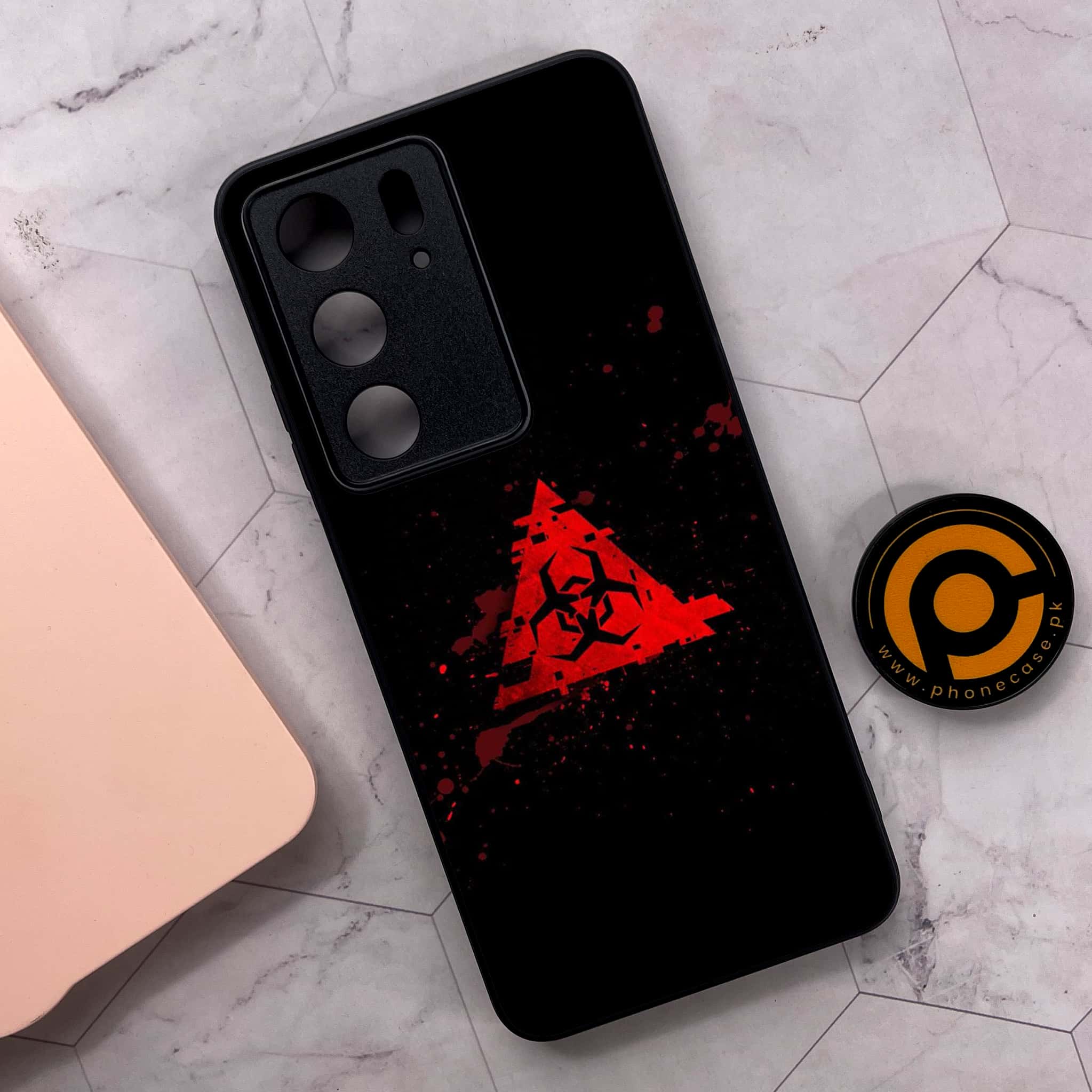 Realme C75x 4G - Biohazard Sign Series - Premium Metal Printed soft Bumper shock Proof Case