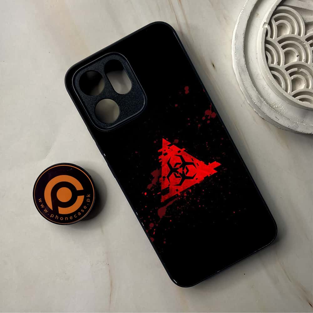 Oppo Reno 14F - Biohazard Sign Series - Premium Metal Printed Soft Bumper Shockproof Case
