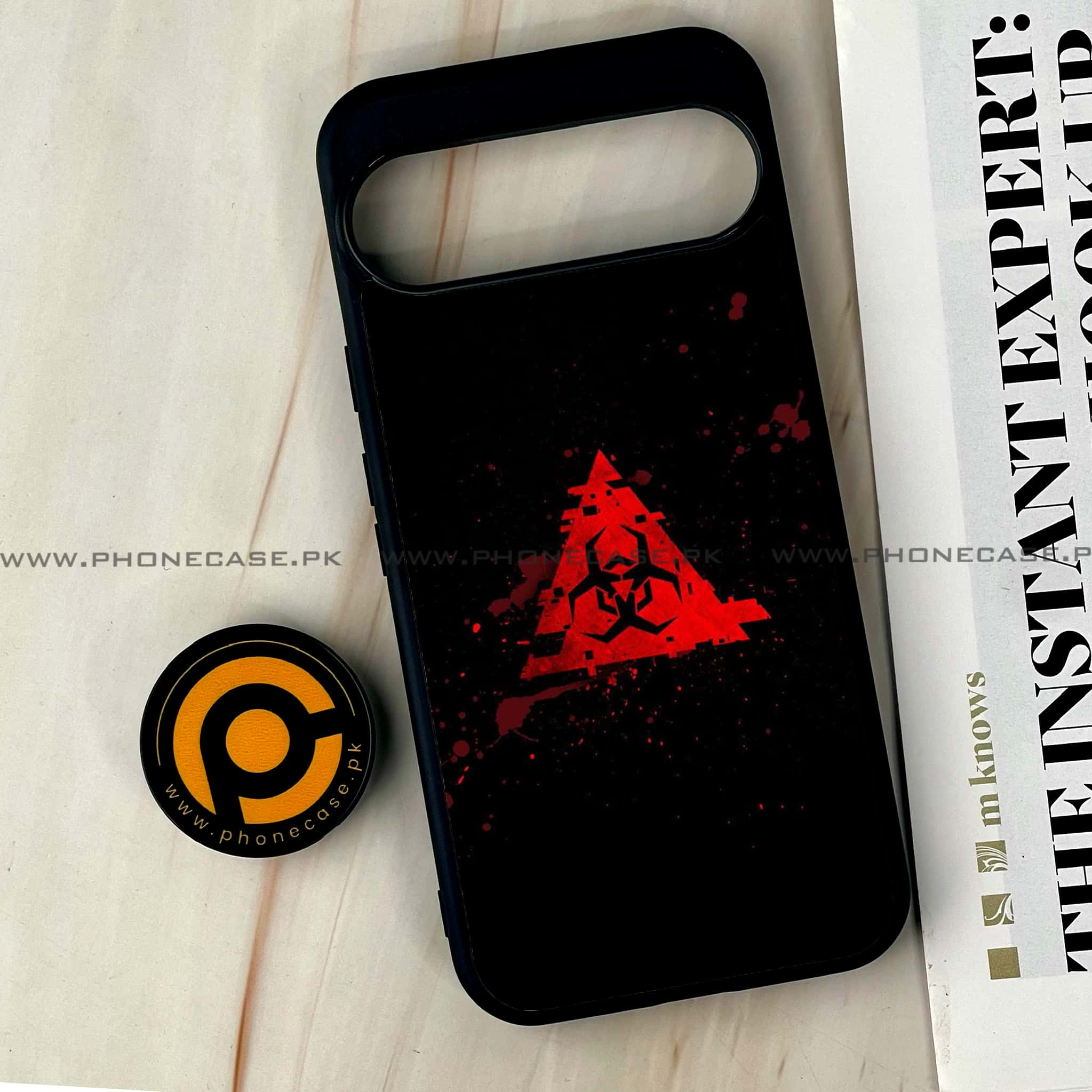 Google Pixel 9 Pro XL - Biohazard Sign Series - Premium Printed Glass soft Bumper shock Proof Case