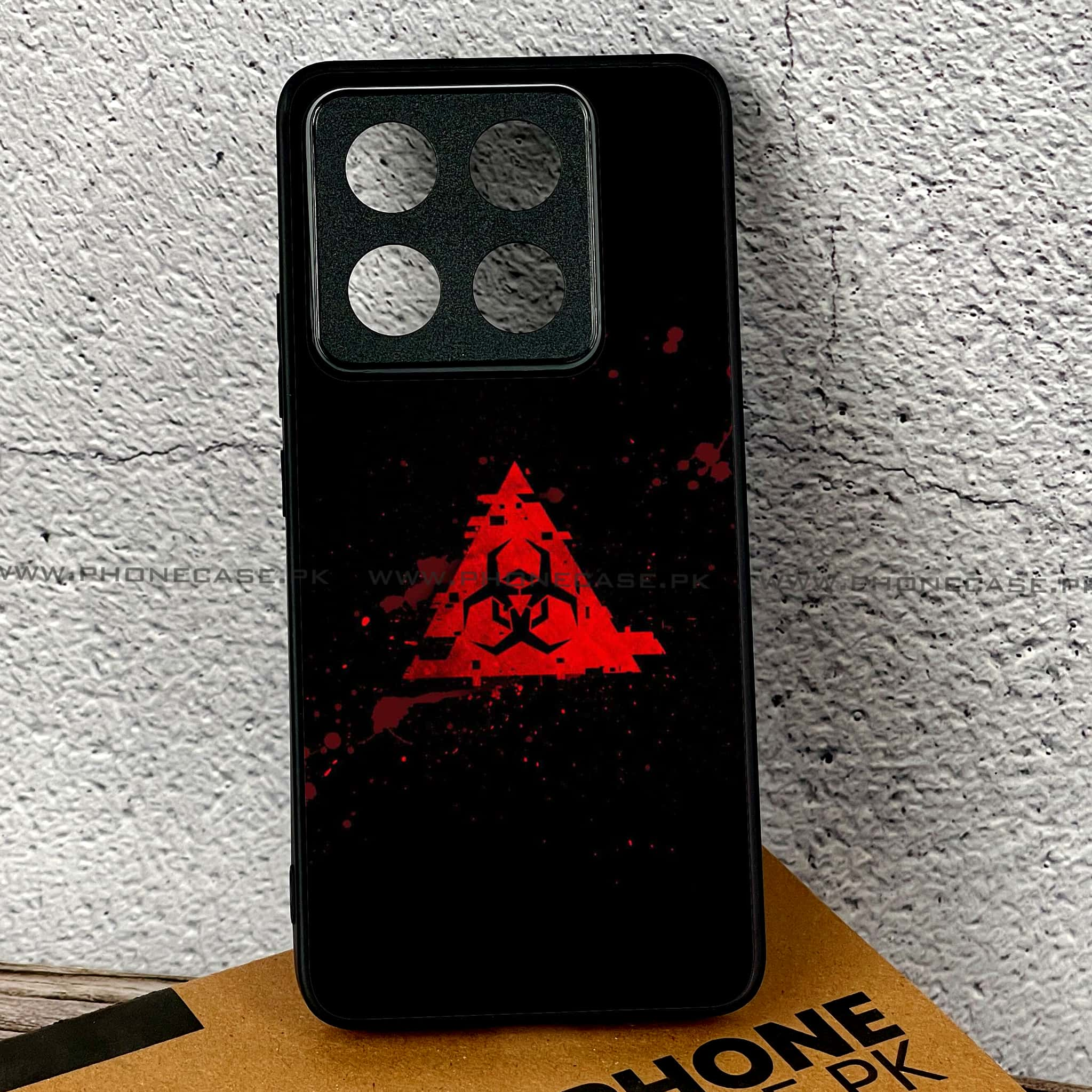 Xiaomi 14T - Biohazard Sign Series - Premium Printed Glass soft Bumper shock Proof Case