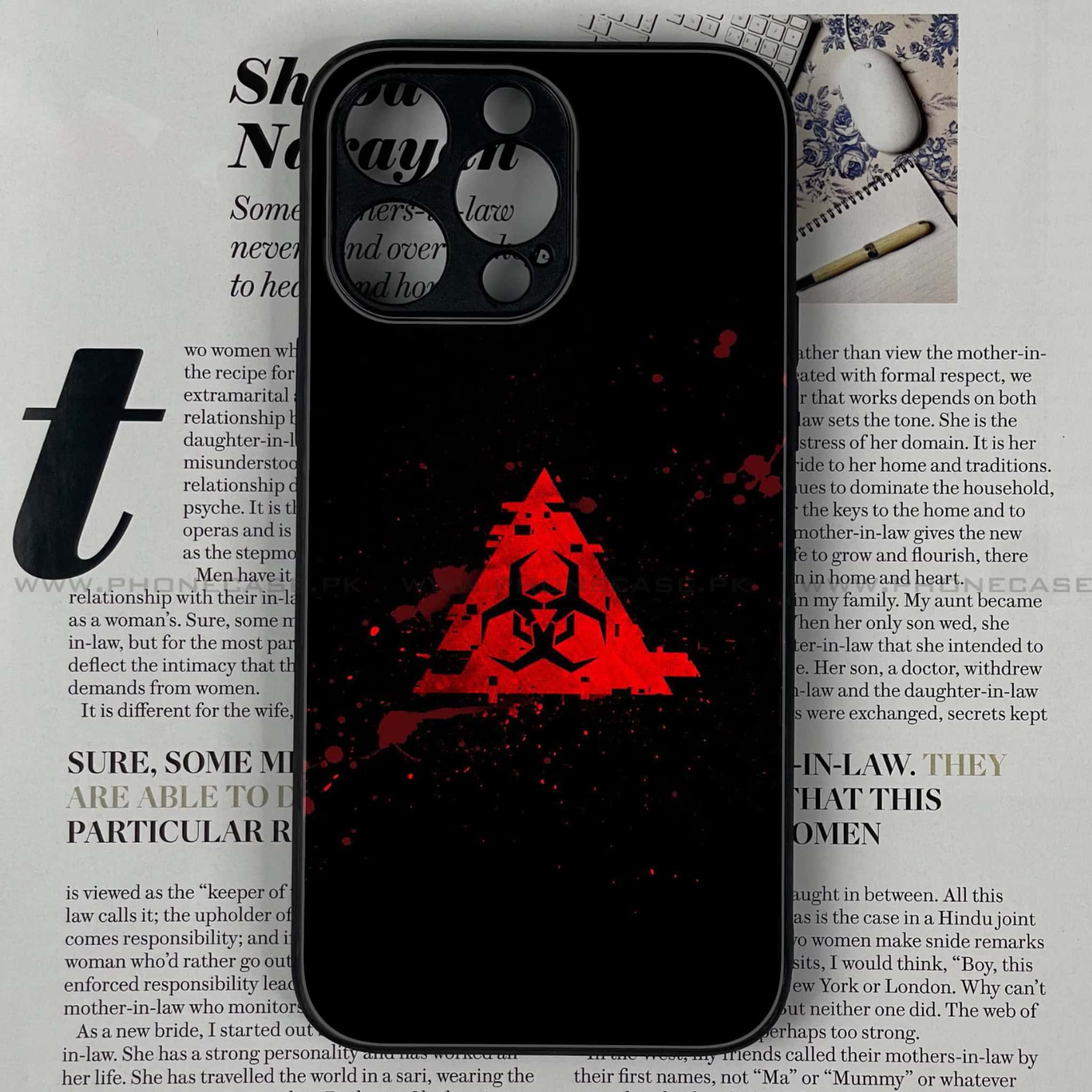 iPhone 13 Pro Max - Biohazard Sign - Premium Metal Printed soft Bumper shock Proof Case