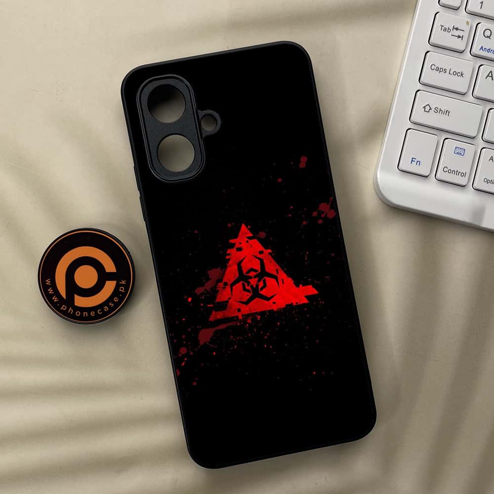 Tecno Spark Go 2 - Biohazard Sign Series - Premium Metal Printed soft Bumper Shock Proof Case