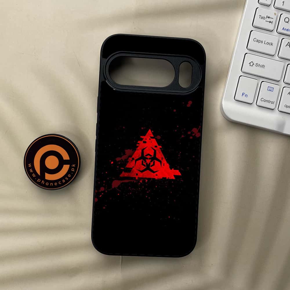 Google Pixel 10  - Biohazard Sign Series - Premium Metal Printed soft Bumper Shockof Case