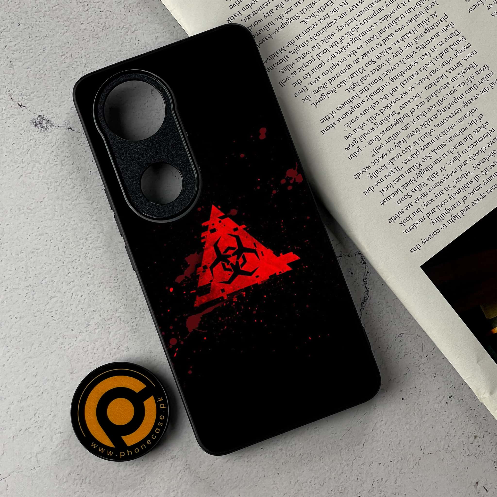 Vivo V50 -  Biohazard Sign Series - Premium Metal Printed Soft Bumper Shockproof Case