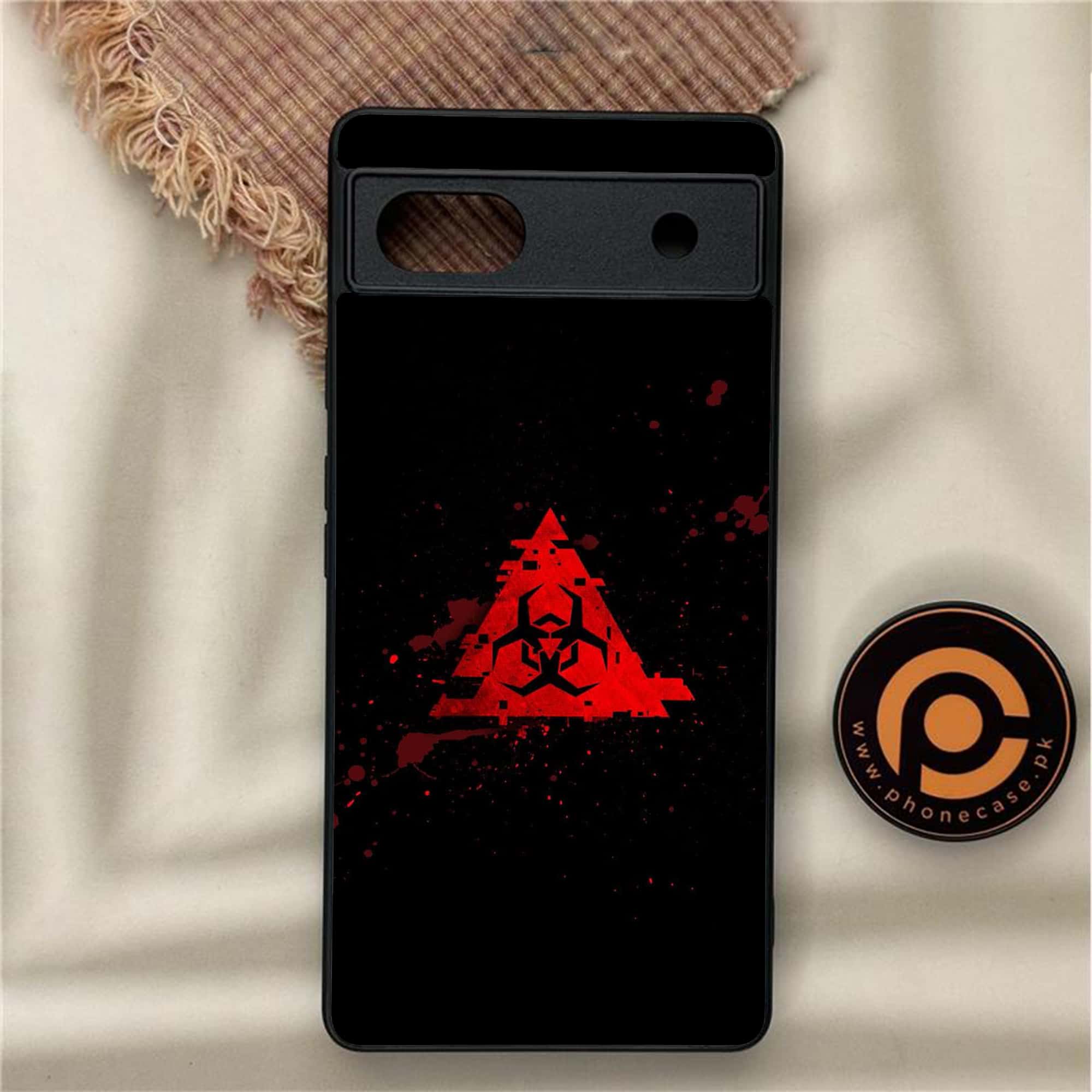 Google Pixel 6A - Biohazard Sign Series - Premium Metal Printed soft Bumper Shock Proof Case