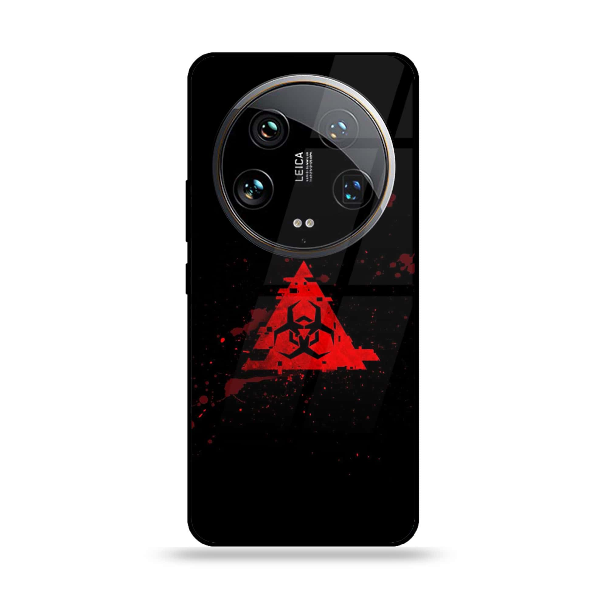 Xiaomi 14 Ultra - Biohazard Sign Series - Premium Printed Glass soft Bumper shock Proof Case