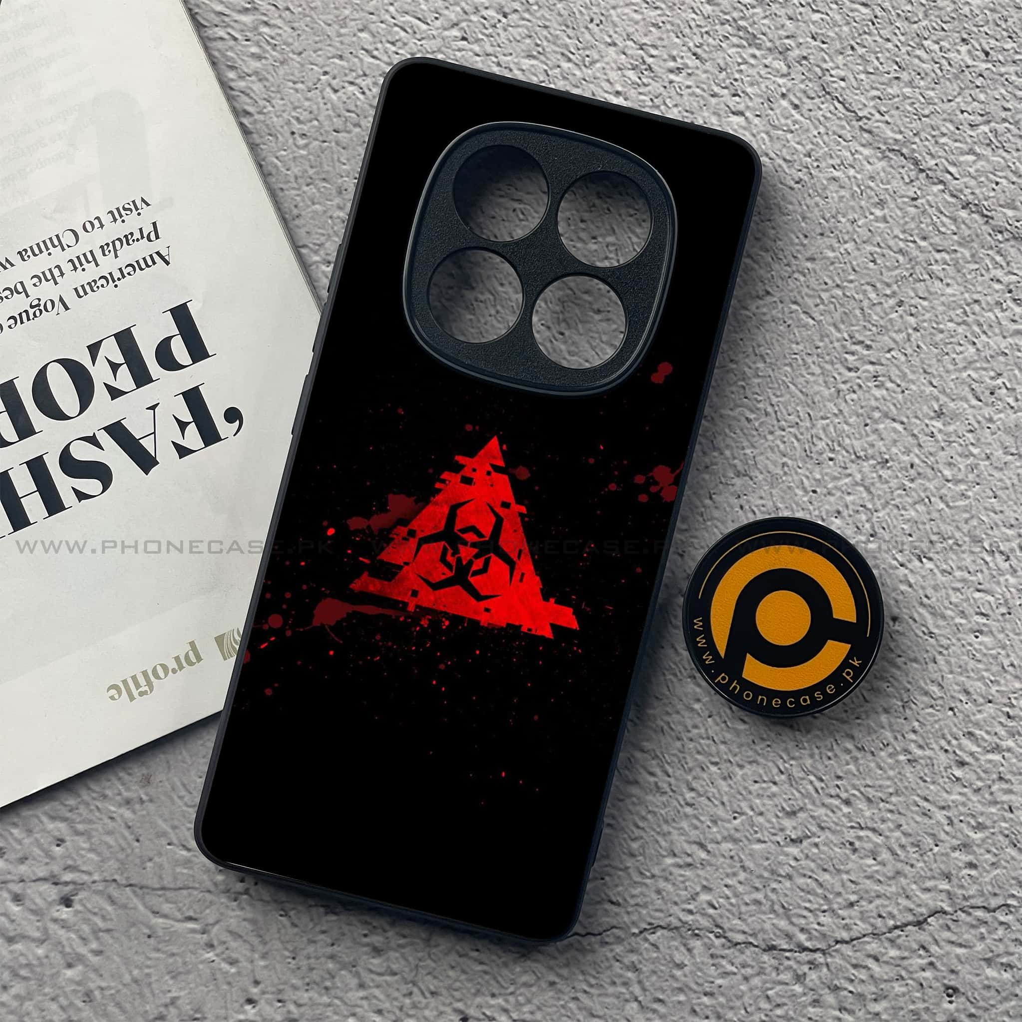 Redmi Note 14 Pro Plus 5G - Biohazard Sign Series - Premium Printed Glass soft Bumper shock Proof Case