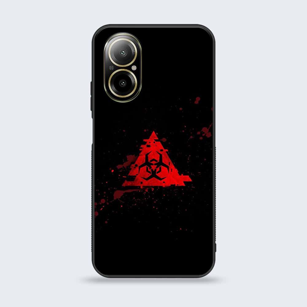 Realme C67 - Biohazard Sign Series - Premium Printed Glass soft Bumper shock Proof Case