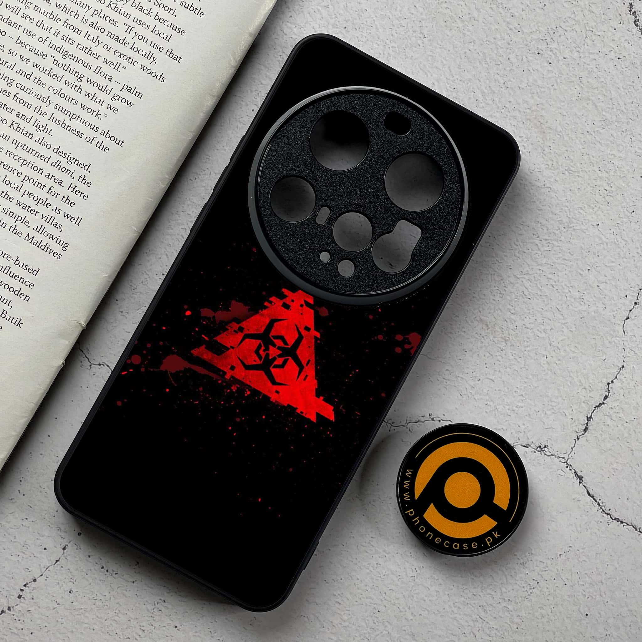 Xiaomi 15 Ultra - Biohazard Sign Series - Premium Metal Printed Soft Bumper Shockproof Case