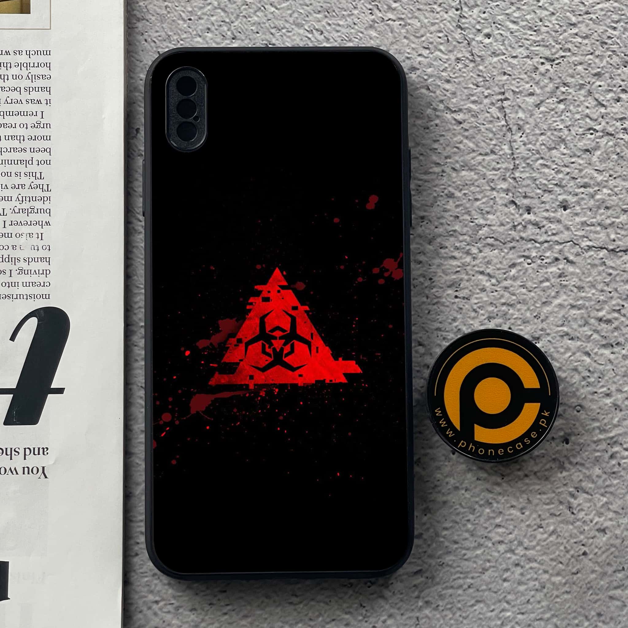 iPhone XS Max - Biohazard Sign Series - Premium Metal Printed soft Bumper shock Proof Case