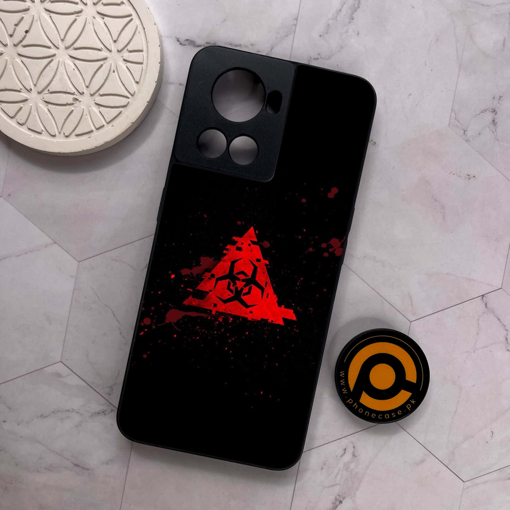 OnePlus 10R - Biohazard Sign Series - Premium Metal Printed soft Bumper shock Proof Case