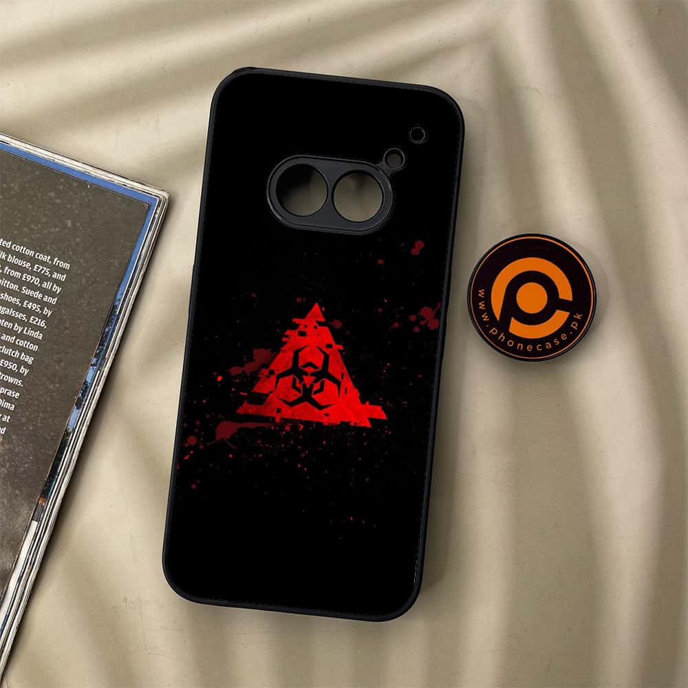 Nothing Phone (2a) - Biohazard Sign Series - Premium Metal Printed soft Bumper Shock Proof Case