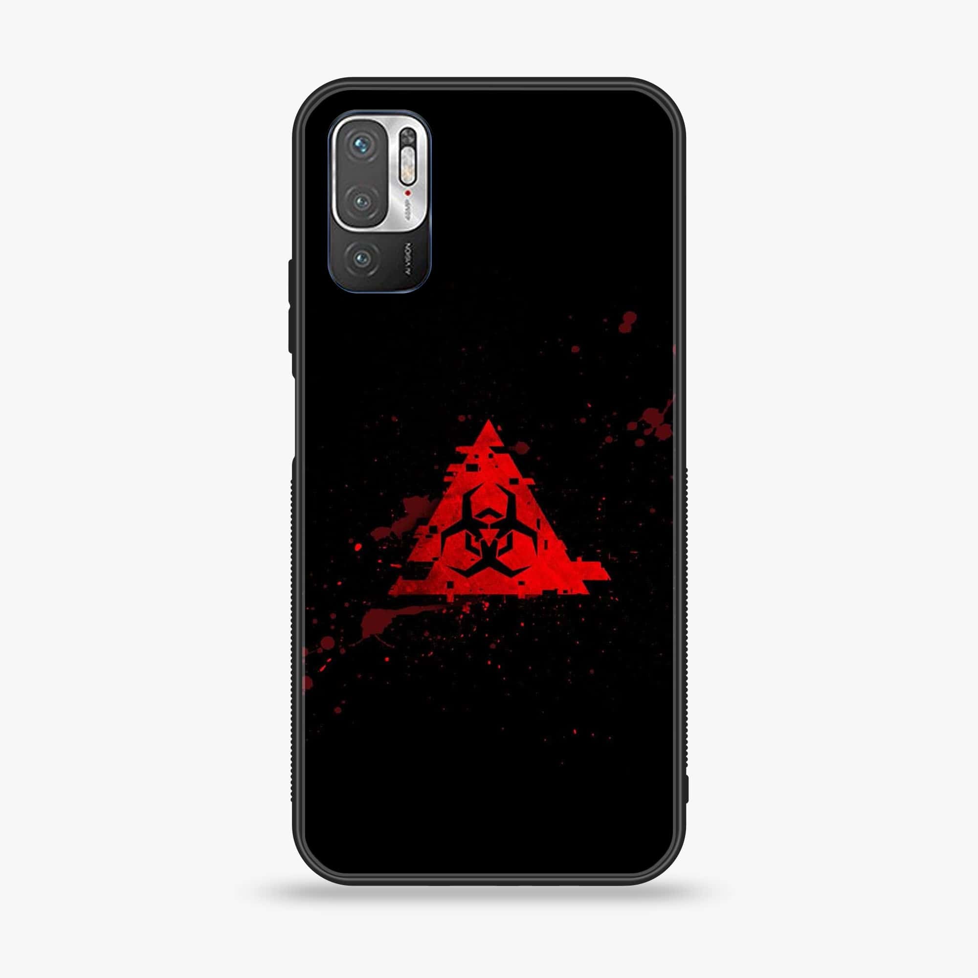 Xiaomi Redmi Note 10 5G - Biohazard Sign Series - Premium Printed Glass soft Bumper shock Proof Case