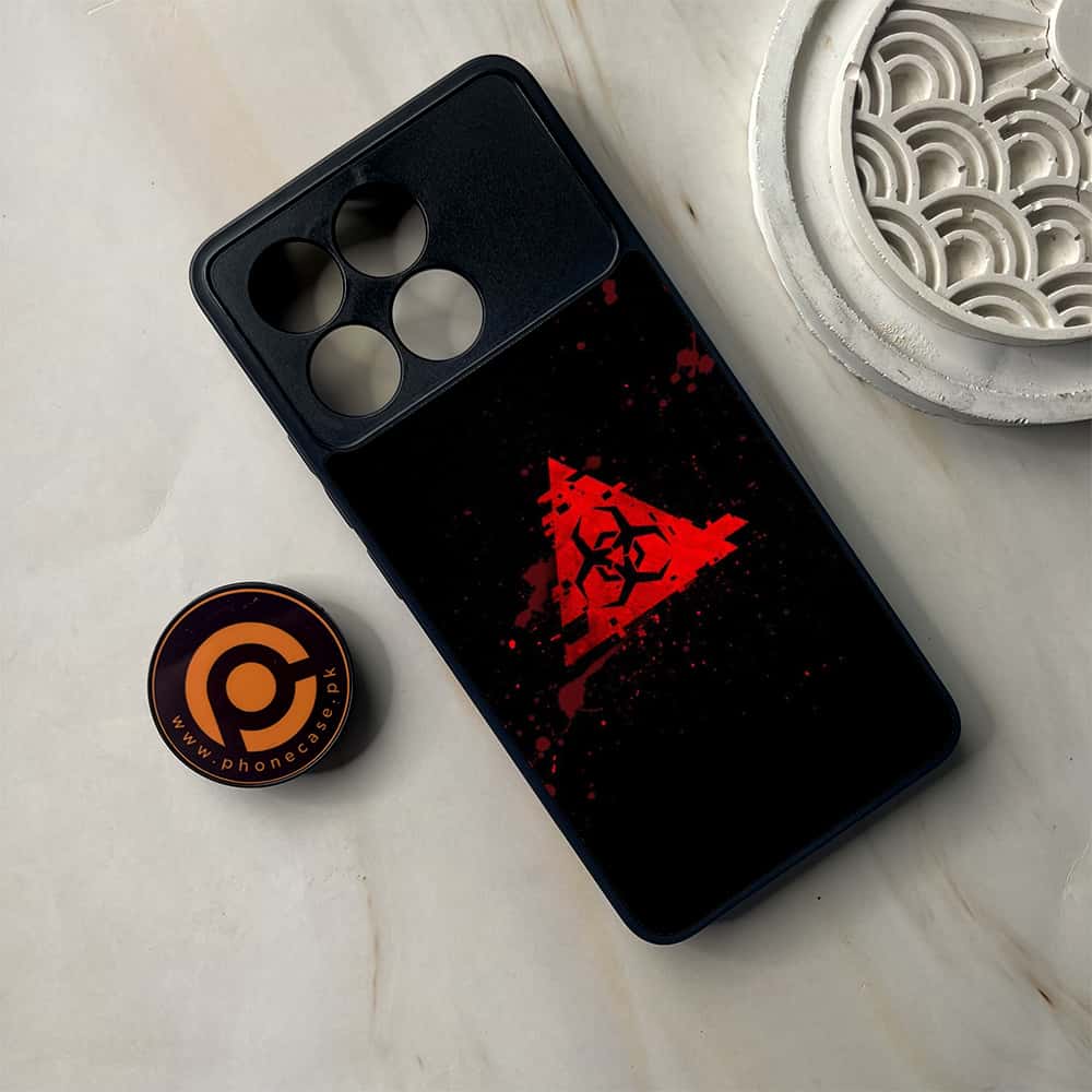 Xiaomi Poco F6 Pro - Biohazard Sign Series - Premium Metal Printed soft Bumper shock Proof Case