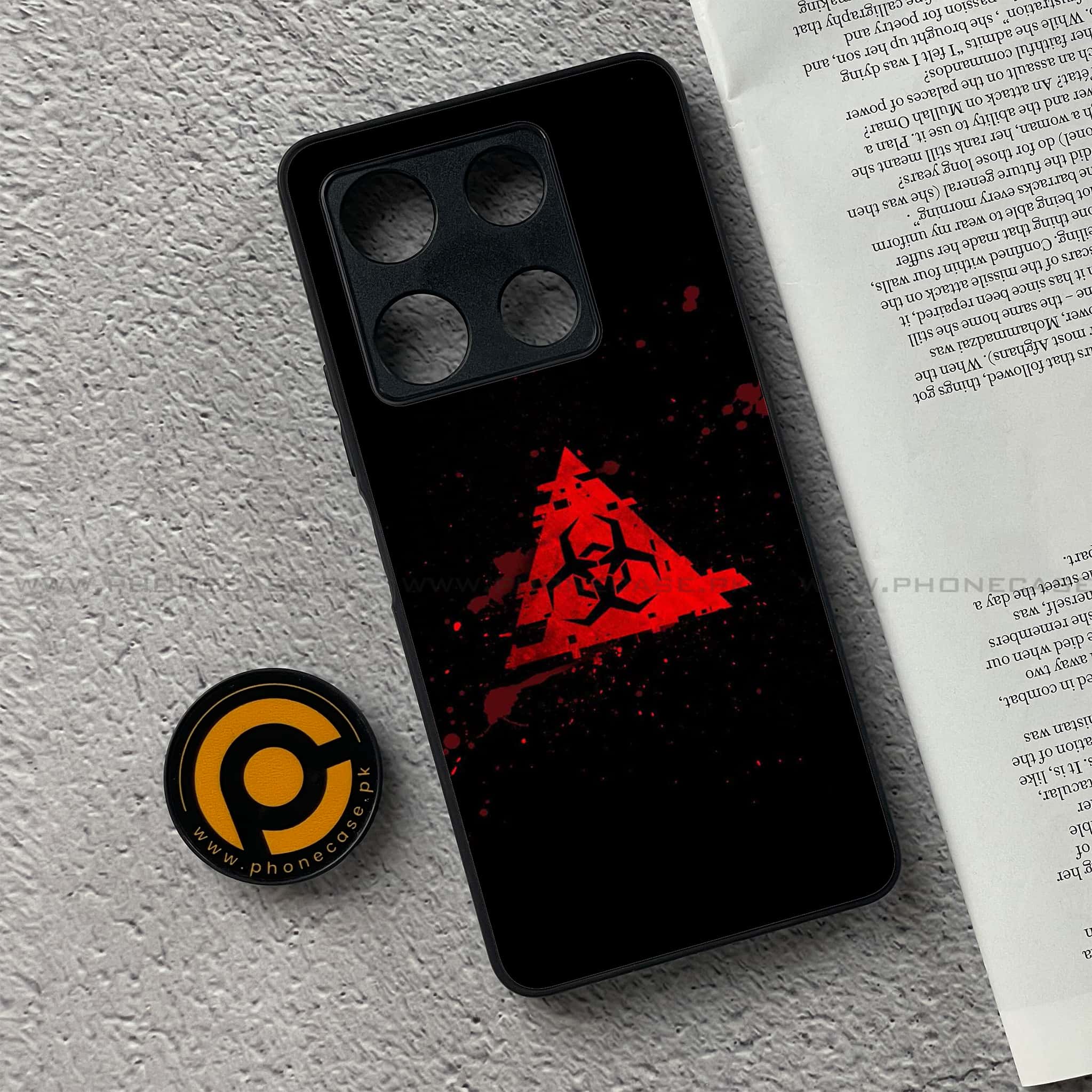 Infinix Note 30 Pro - Biohazard Sign Series - Premium Metal Printed soft Bumper shock Proof Case