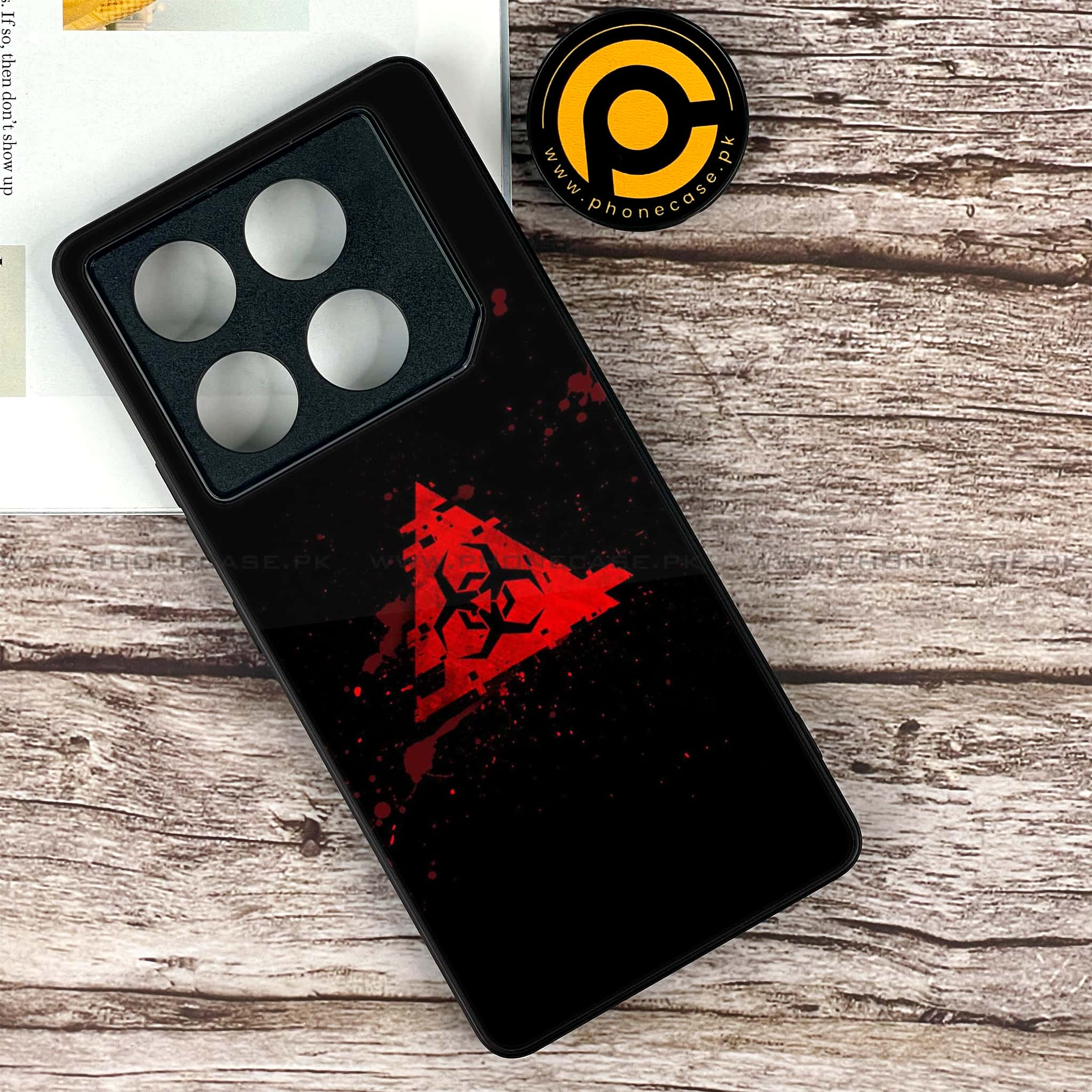 Infinix GT 20 Pro - Biohazard Sign Series - Premium Printed Glass soft Bumper shock Proof Case