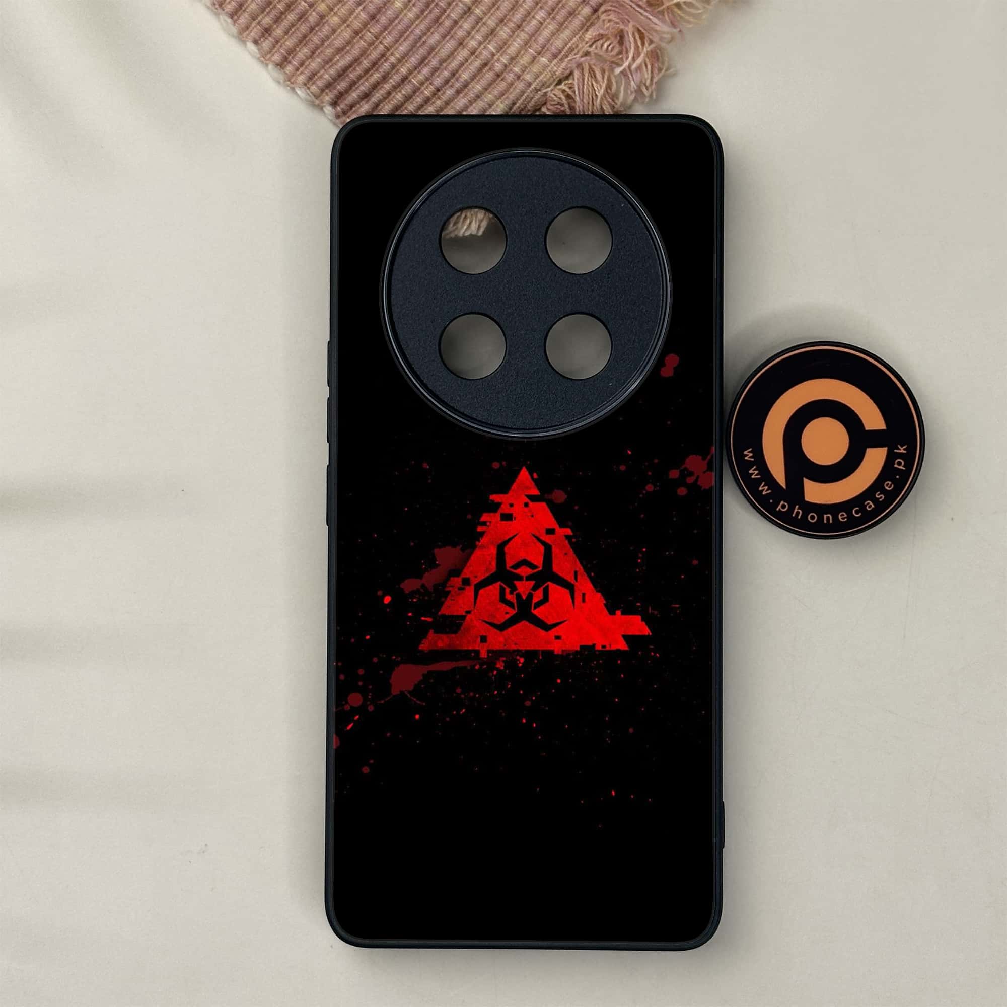 Honor X9c 5G - Biohazard Sign Series - Premium Metal Printed soft Bumper shock Proof Case