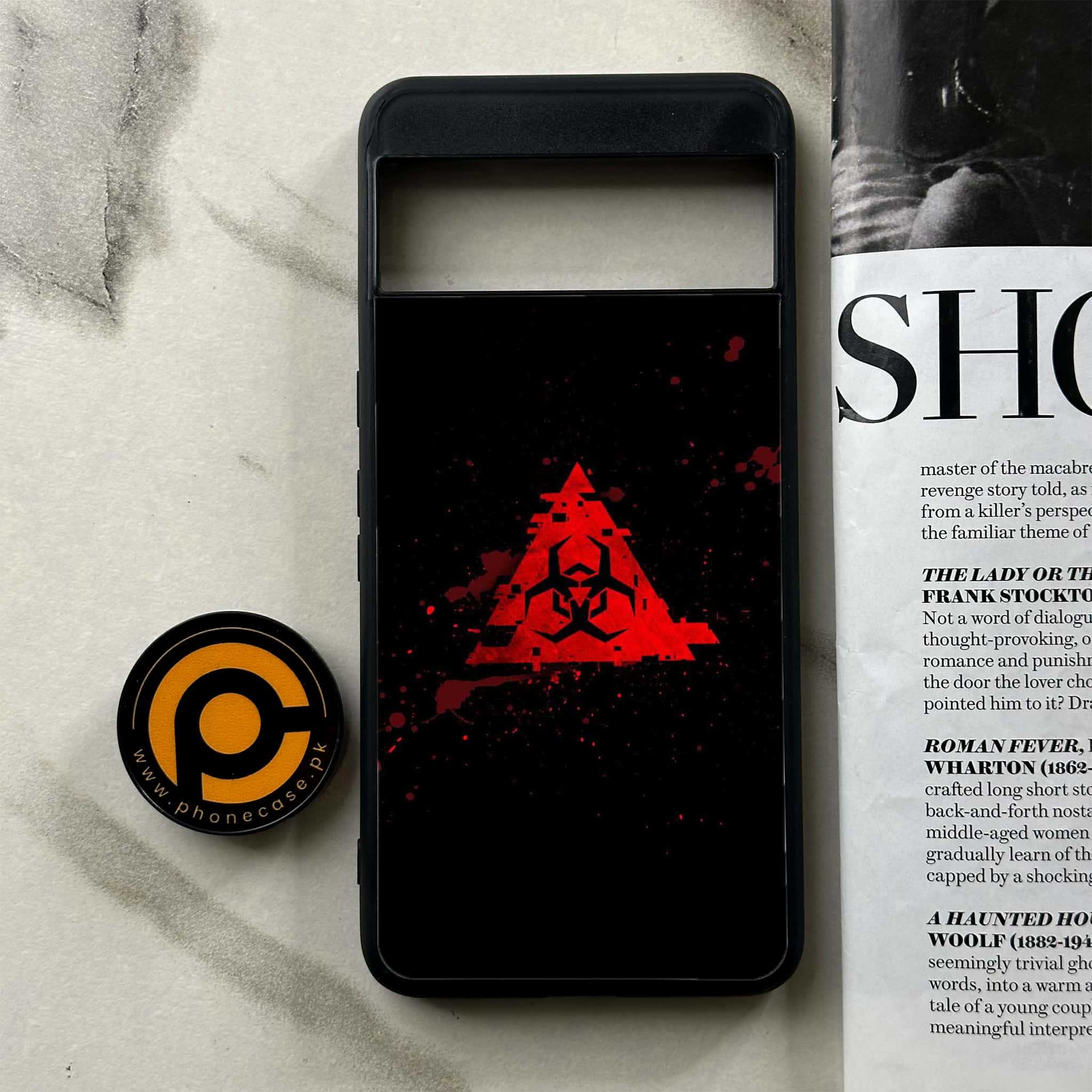 Google Pixel 8a - Biohazard Sign Series - Premium Printed soft Bumper Shock Proof Case