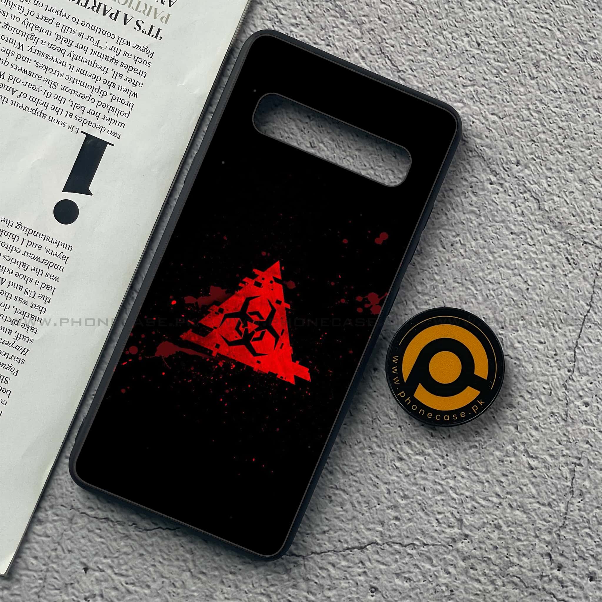 Samsung Galaxy S10 5G  - Biohazard Sign - Premium Printed Glass soft Bumper shock Proof Case
