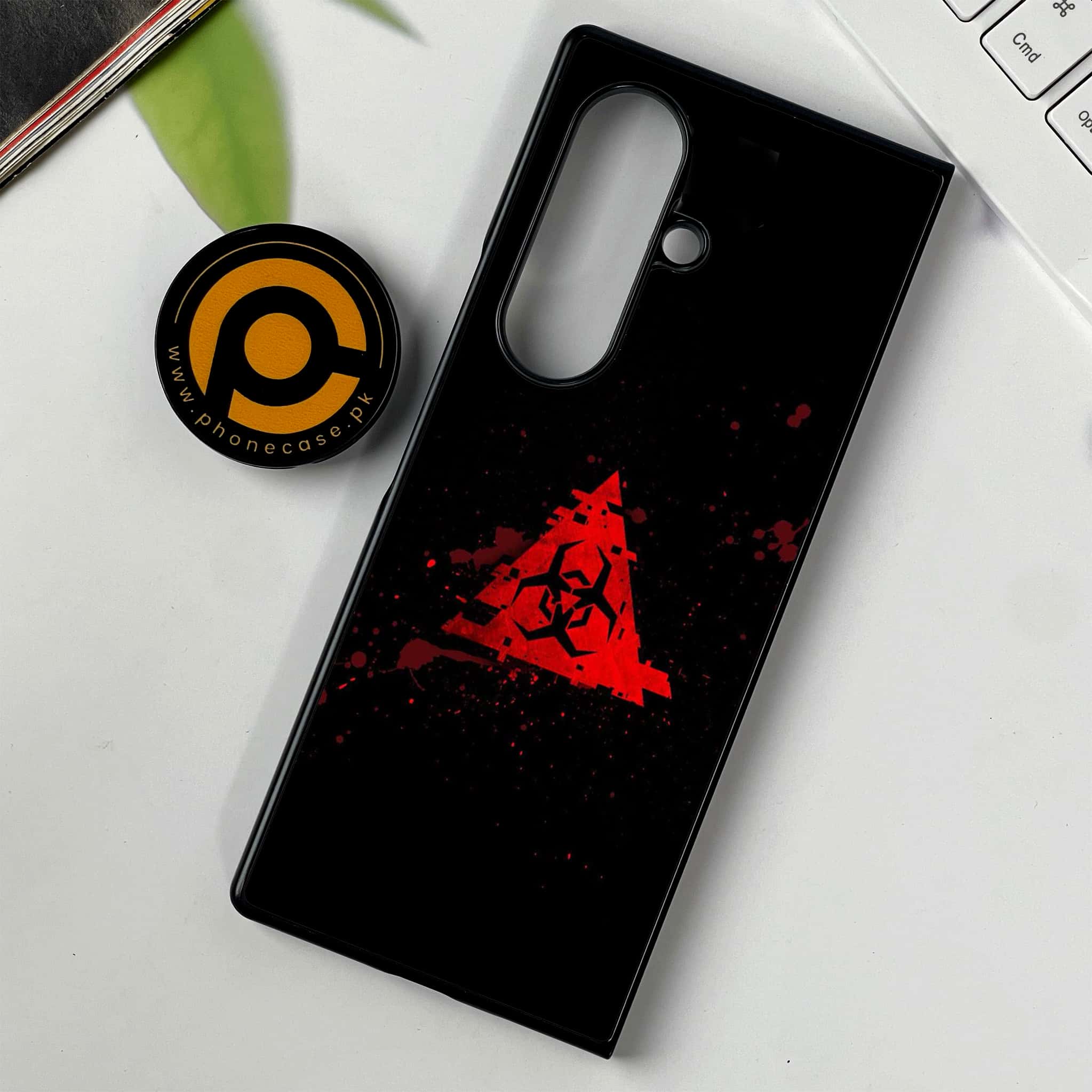 Samsung Galaxy Z Fold 7 - Biohazard Sign Series - Premium Metal Printed soft Bumper shock Proof Case