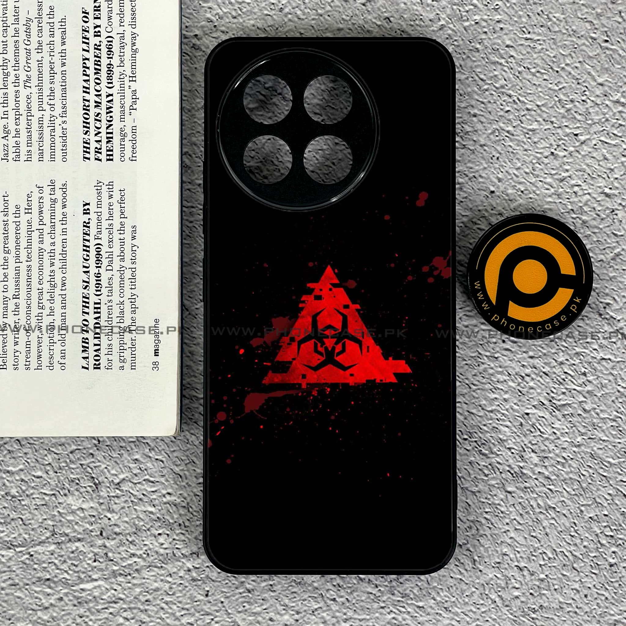 Tecno Spark 30 Pro - Biohazard Sign Series - Premium Printed Glass soft Bumper shock Proof Case