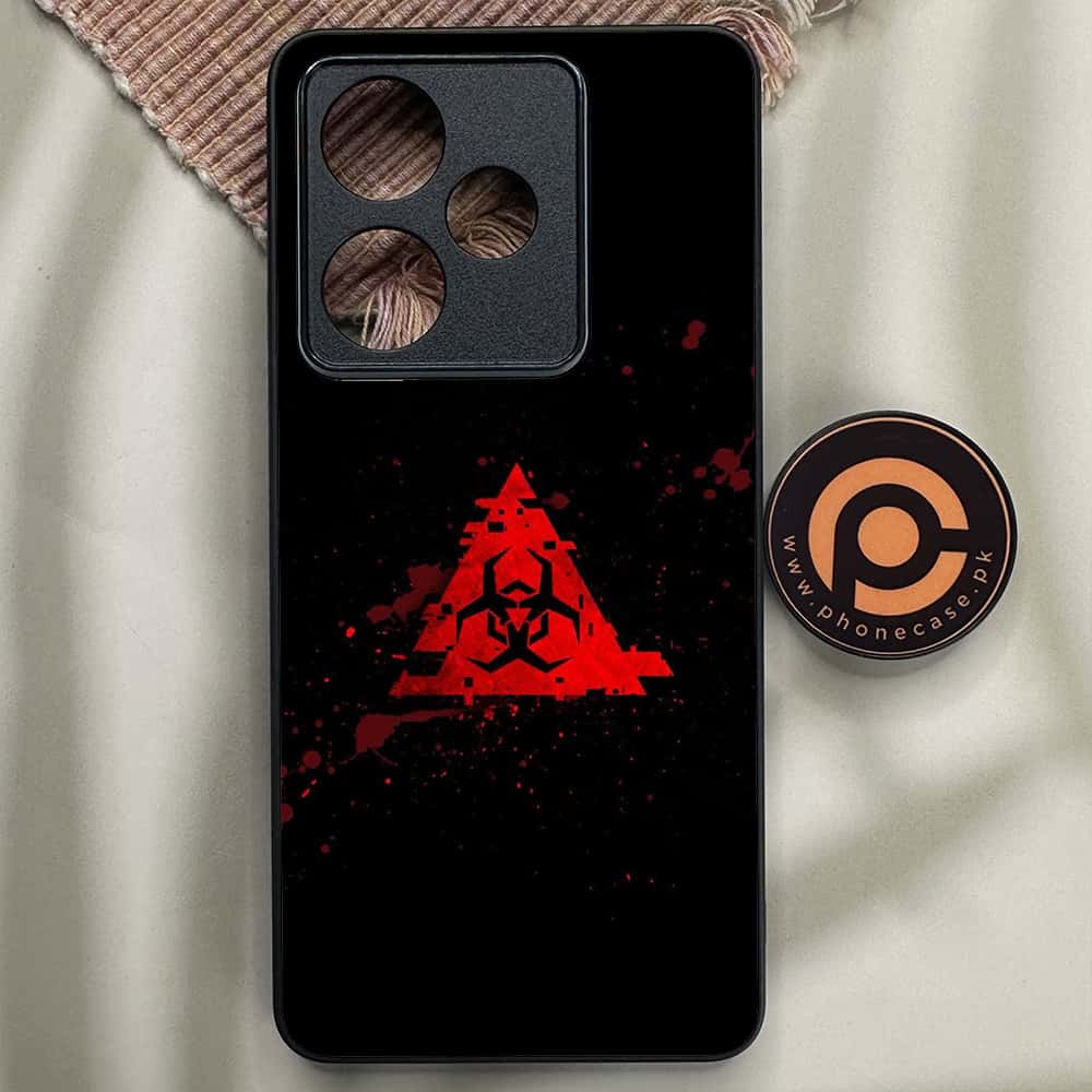 Realme GT 6 - Biohazard Sign Series - Premium Metal Printed soft Bumper shock Proof Case