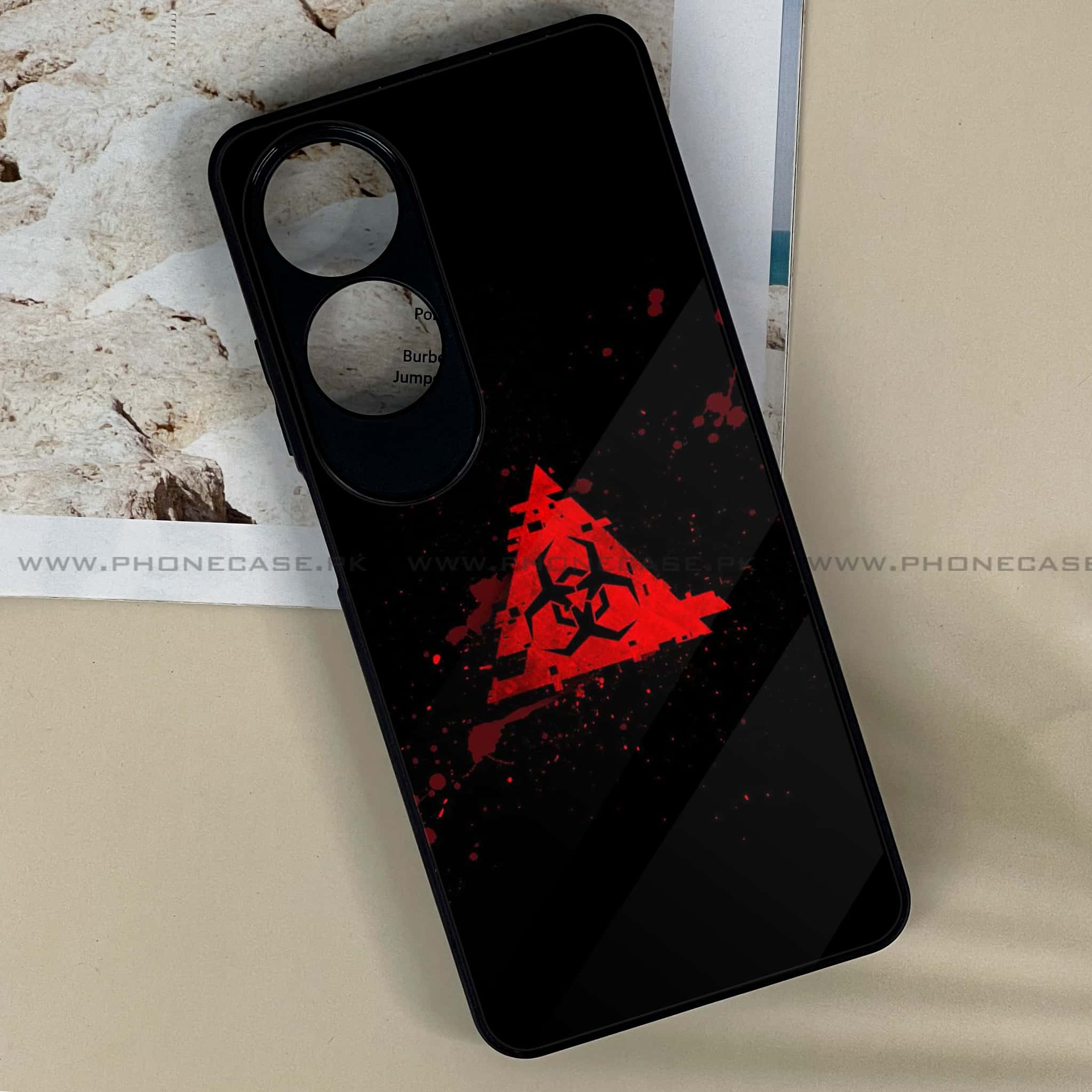 Oppo A60 - Biohazard Sign Series - Premium Printed Metal soft Bumper shock Proof Case