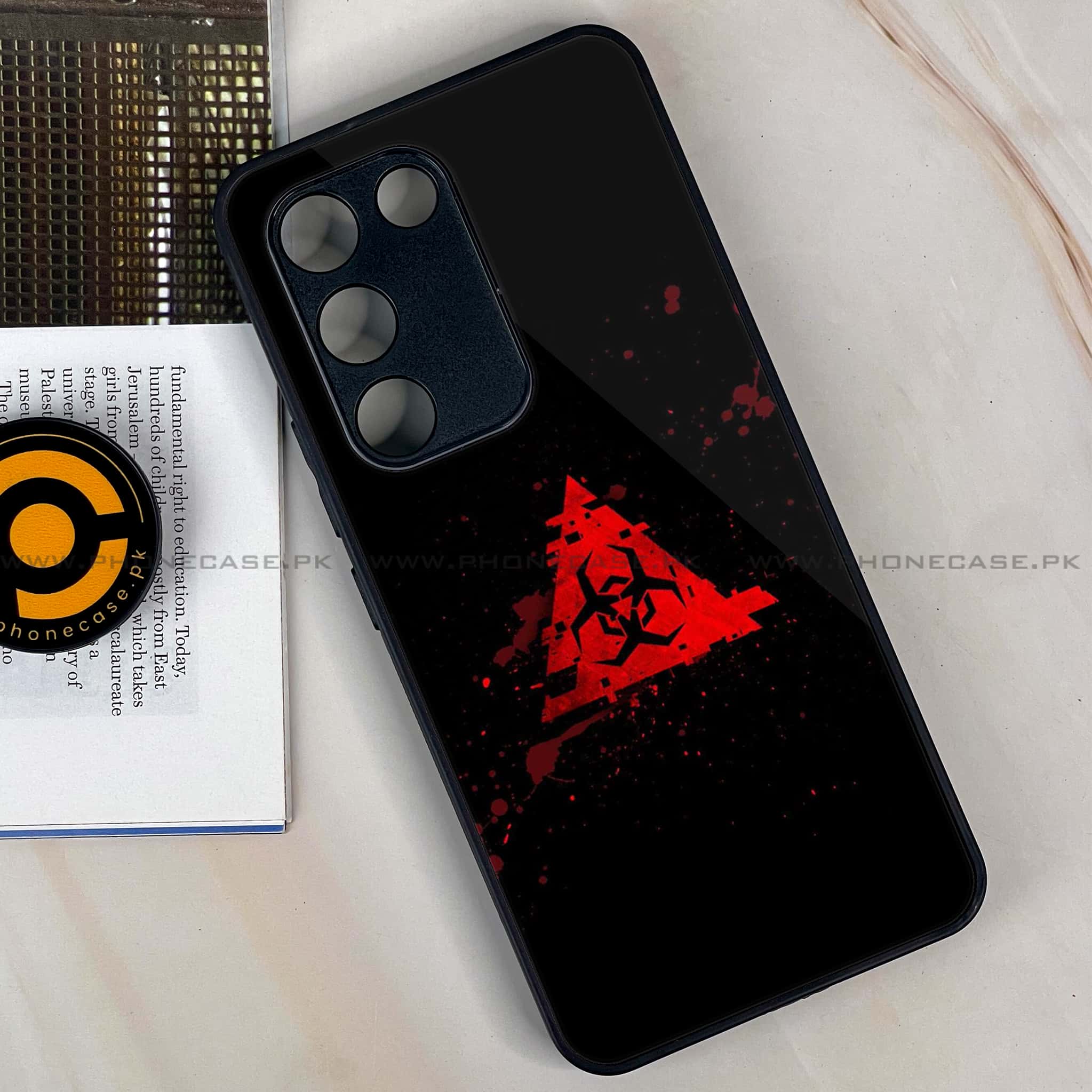 Vivo Y200e - Biohazard Sign Series - Premium Metal Printed soft Bumper shock Proof Case