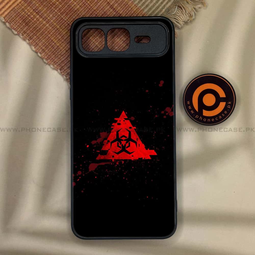Infinix Smart 10 Plus - Biohazard Sign Series - Premium Metal Printed soft Bumper shock Proof Case