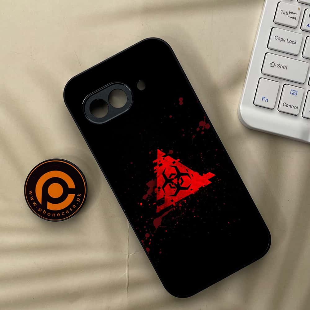 Google Pixel 9a - Biohazard Sign Series - Premium Metal Printed soft Bumper Shock Proof Case