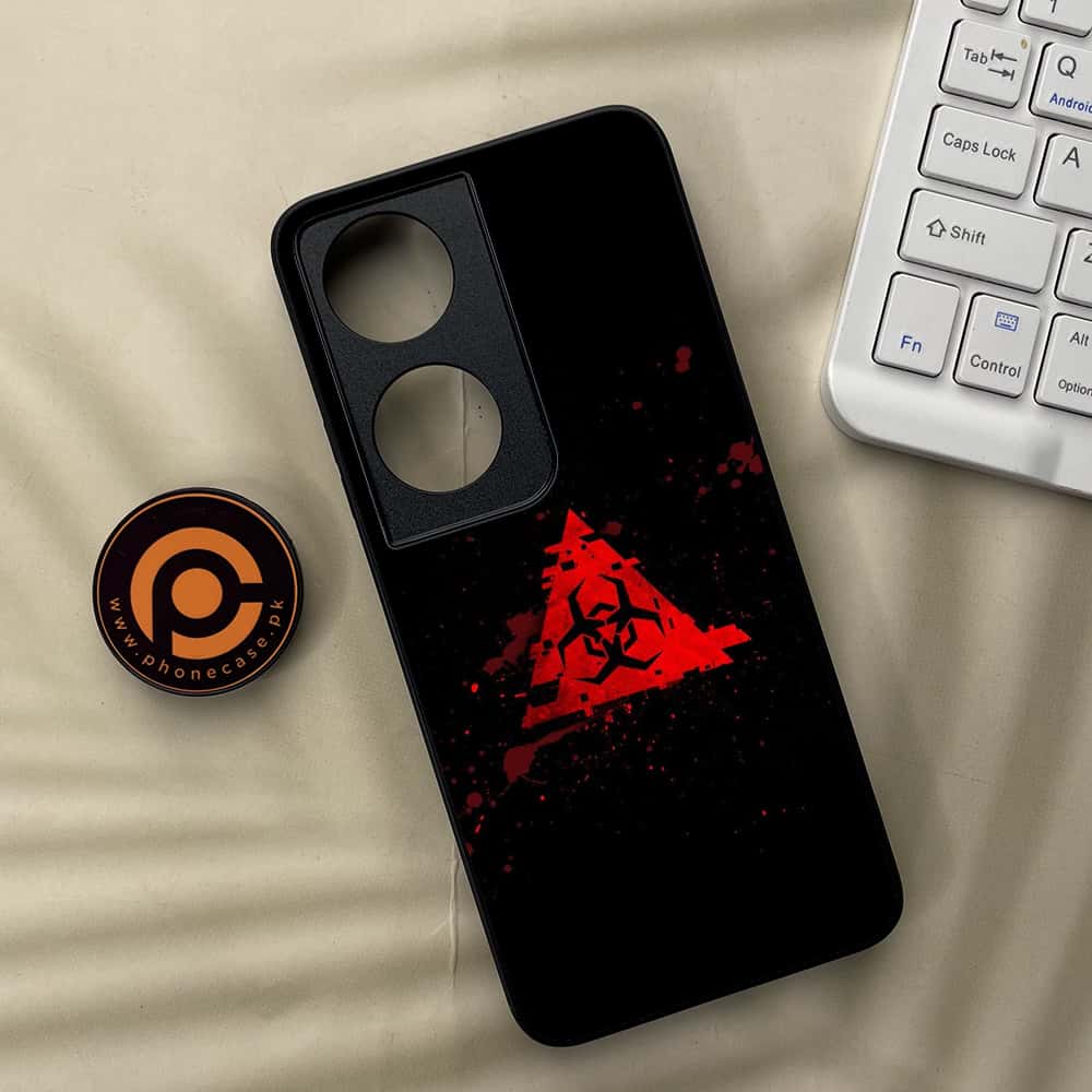 Honor X7b - Biohazard Sign Series - Premium Metal  Printed soft Bumper shock Proof Case