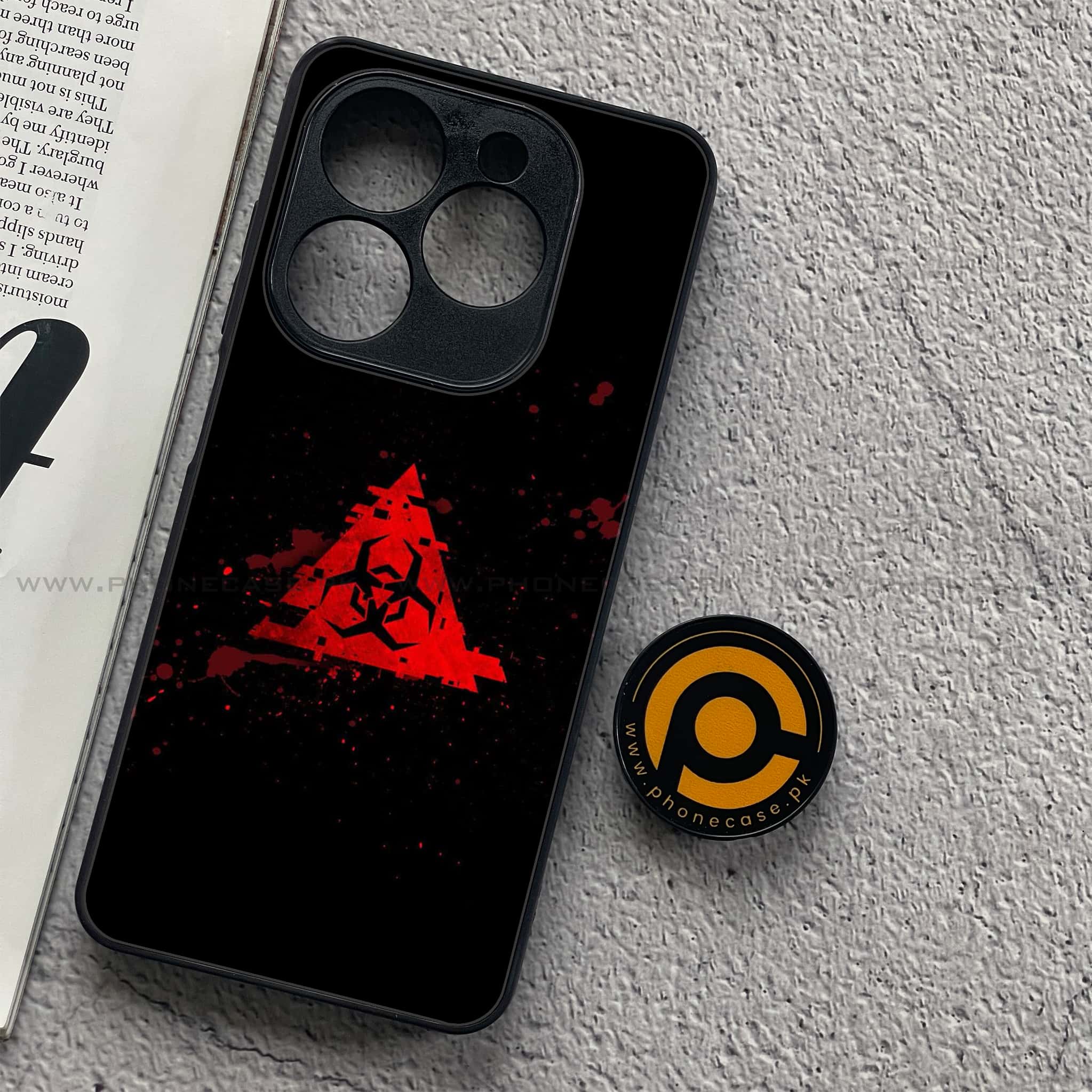 Infinix Smart 8 Pro - Biohazard Sign Series - Premium Metal Printed soft Bumper shock Proof Case