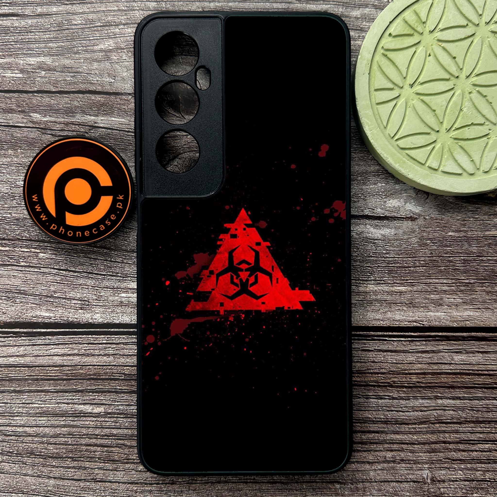 Realme C65  - Biohazard Sign Series - Premium Metal Printed soft Bumper shock Proof Case