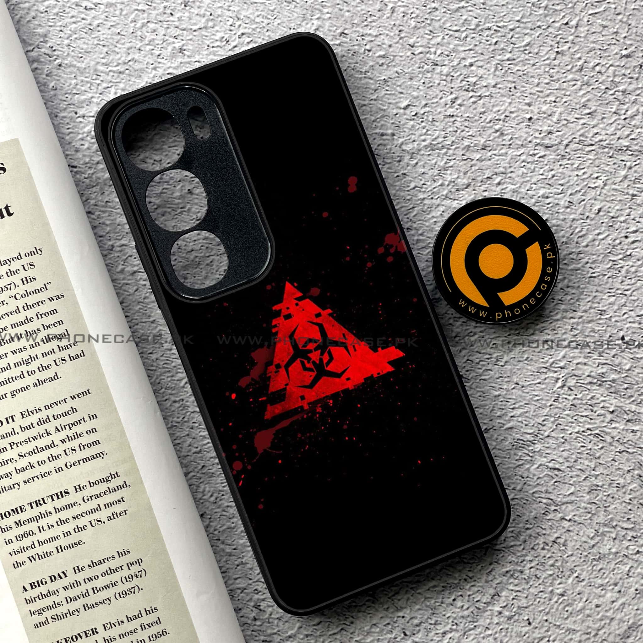 Vivo Y19s Pro - Biohazard Sign Series - Premium Metal Printed soft Bumper shock Proof Case
