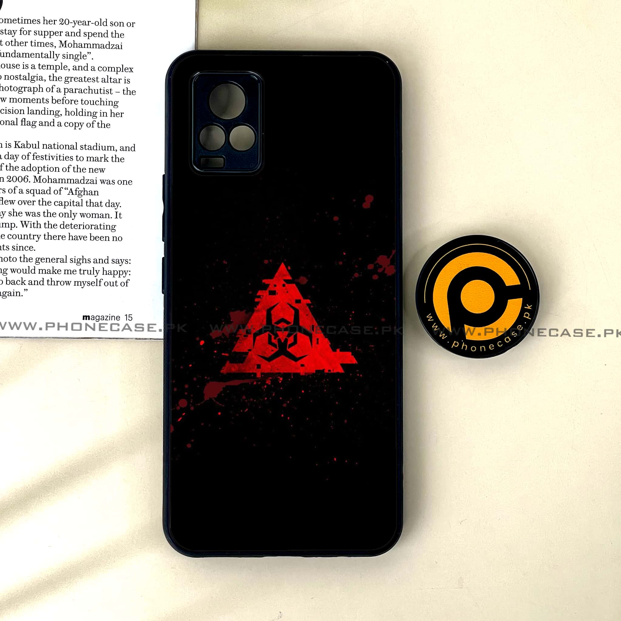 Vivo V20 - Biohazard Sign Series - Premium Printed Glass soft Bumper shock Proof Case