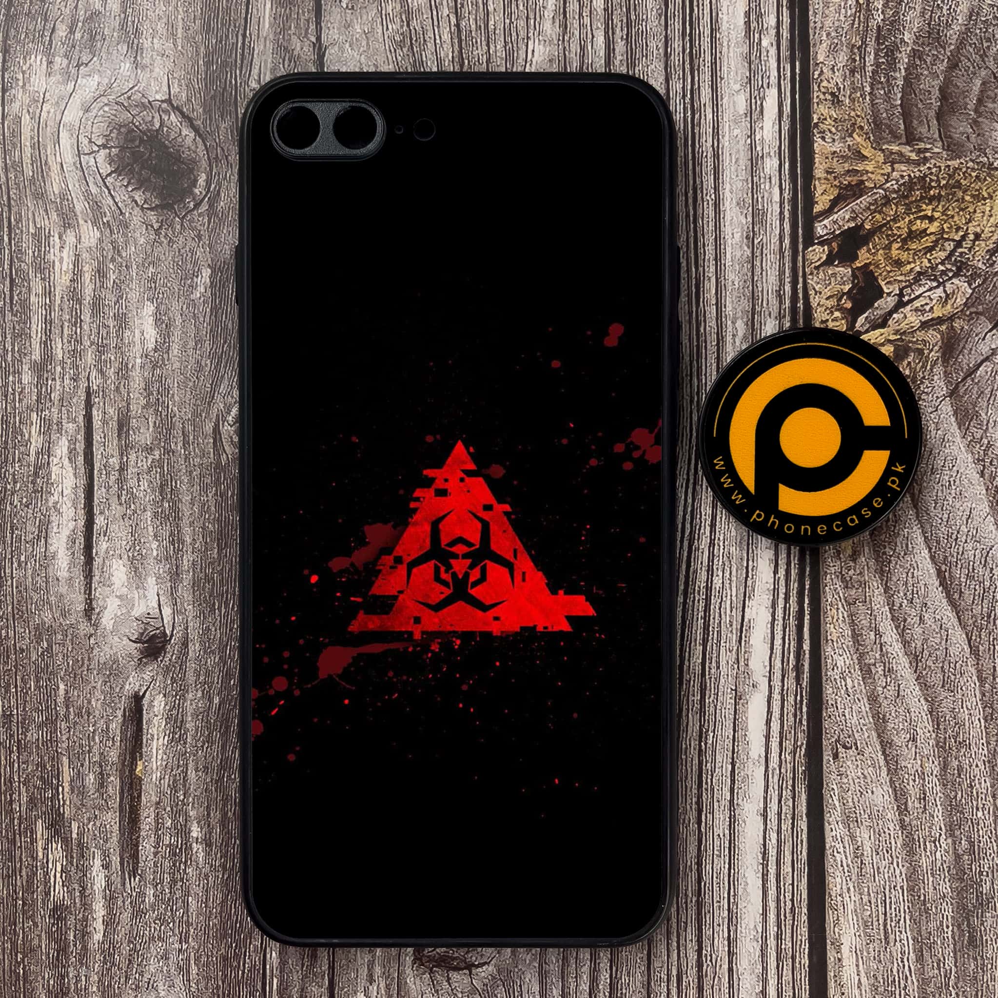 iPhone 7 Plus - Biohazard Sign Series - Premium Metal Printed soft Bumper shock Proof Case