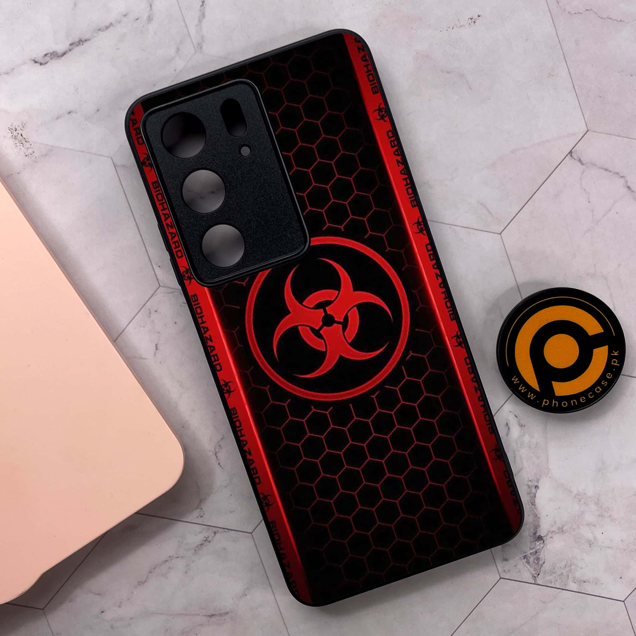 Realme C75x 4G - Biohazard Sign Series - Premium Metal Printed soft Bumper shock Proof Case