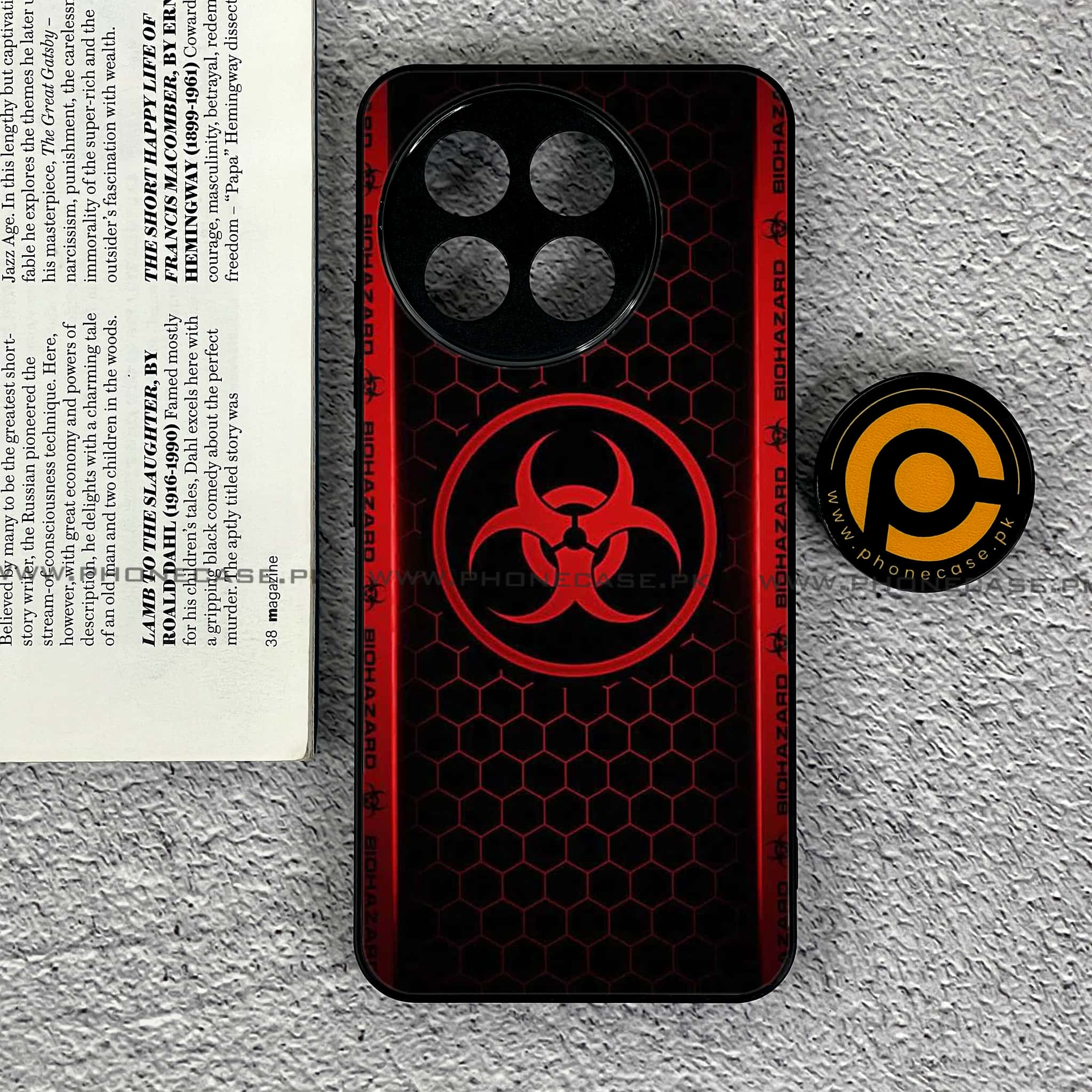 Tecno Spark 30 Pro - Biohazard Sign Series - Premium Printed Glass soft Bumper shock Proof Case