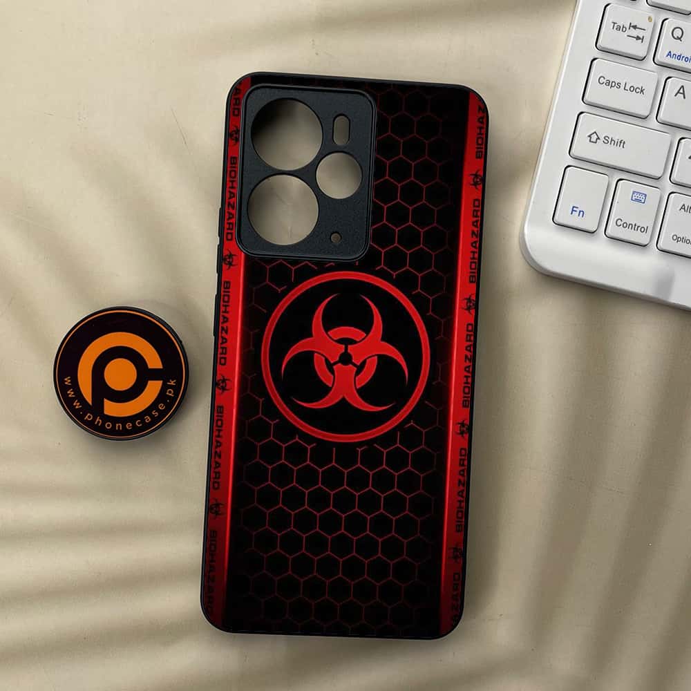 Realme 14T 5G - Biohazard Sign Series - Premium Metal Printed soft Bumper Shock Proof Case