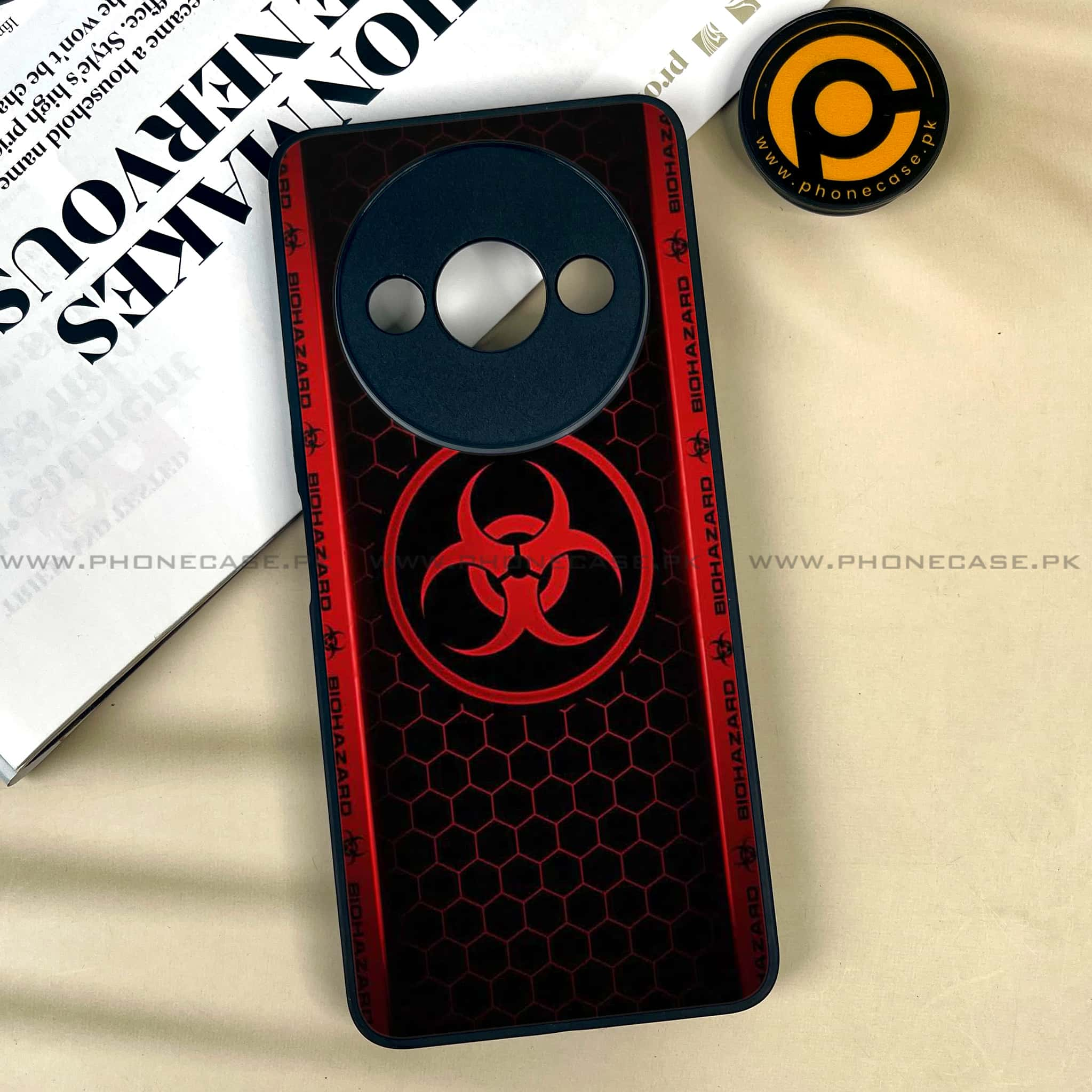 Xiaomi Redmi A3x - Biohazard Sign Series - Premium Printed Metal soft Bumper shock Proof Case