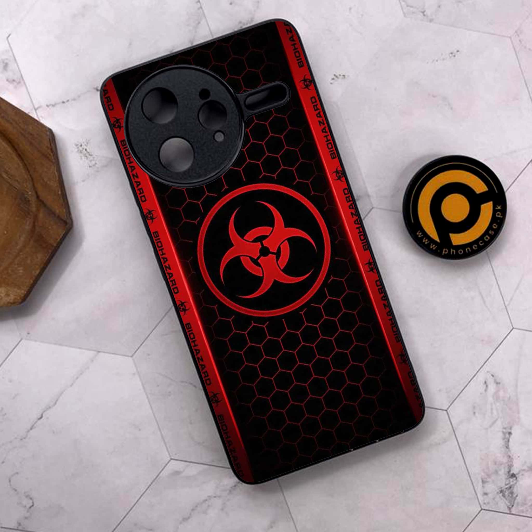 Xiaomi Poco F7 Ultra 5G - Biohazard Sign Series - Premium Metal Printed soft Bumper shock Proof Case