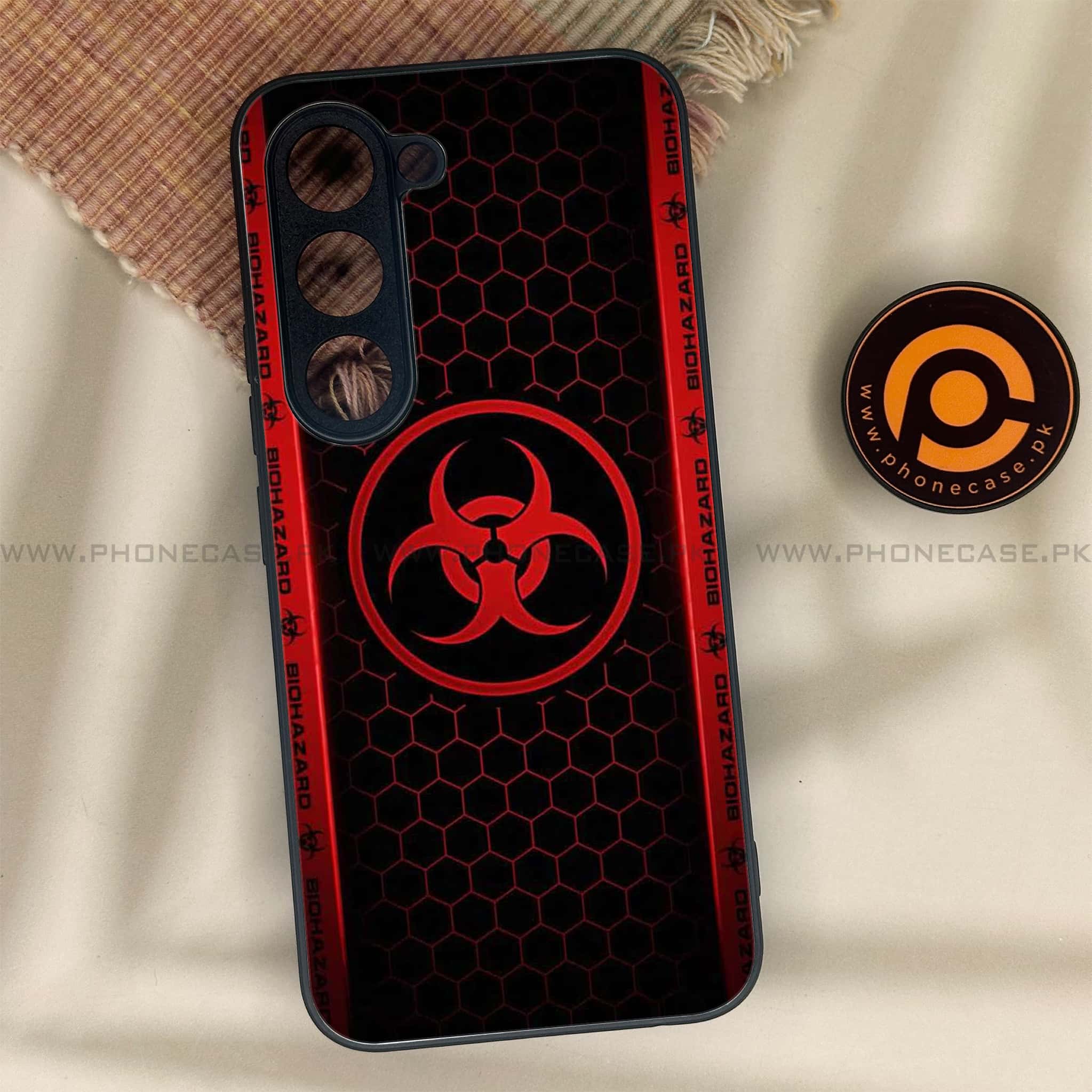 Tecno Spark 40 Pro - Biohazard Sign Series - Premium Metal Printed soft Bumper shock Proof Case