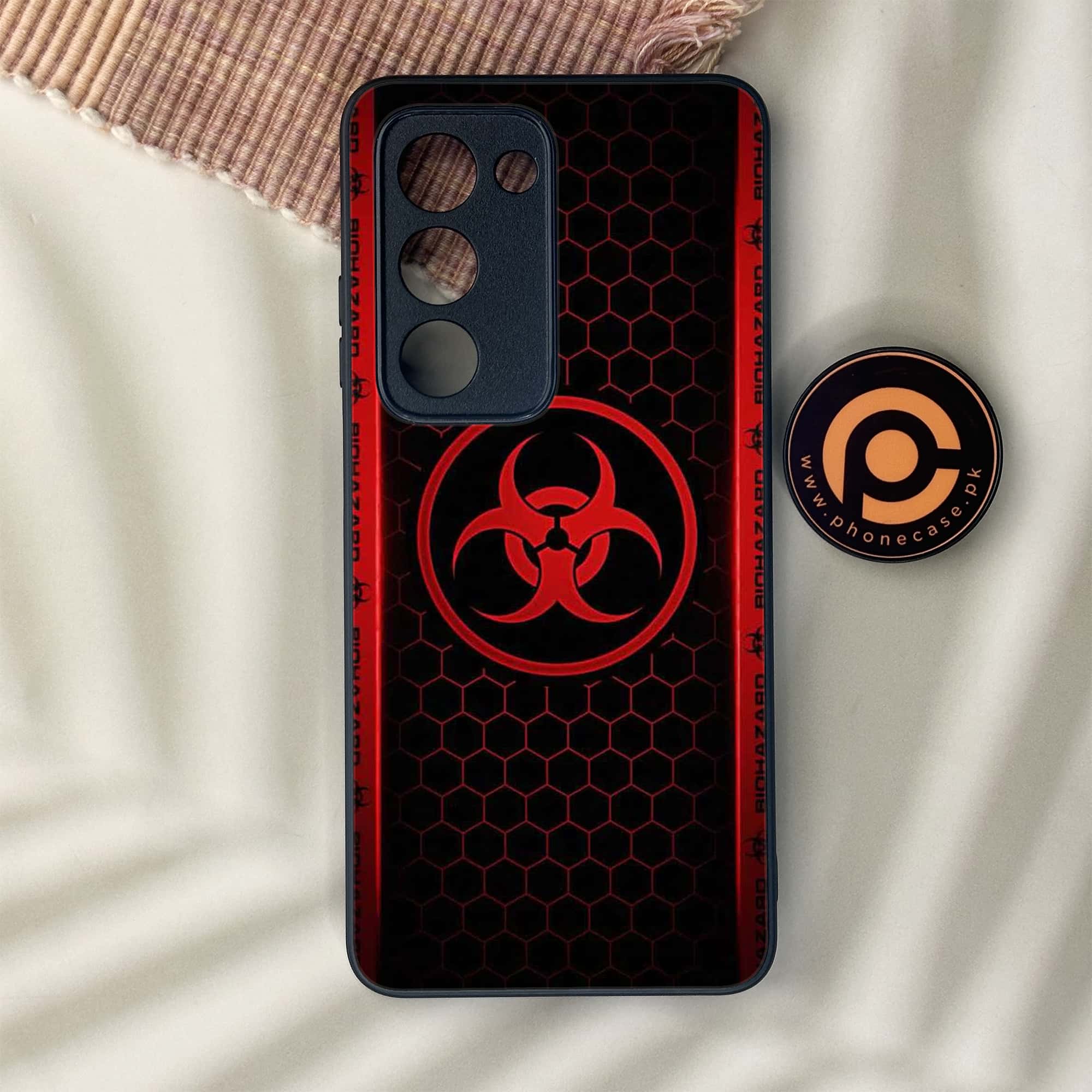 Oppo A5 2025 - Biohazard Sign Series - Premium Metal Printed soft Bumper shock Proof Case