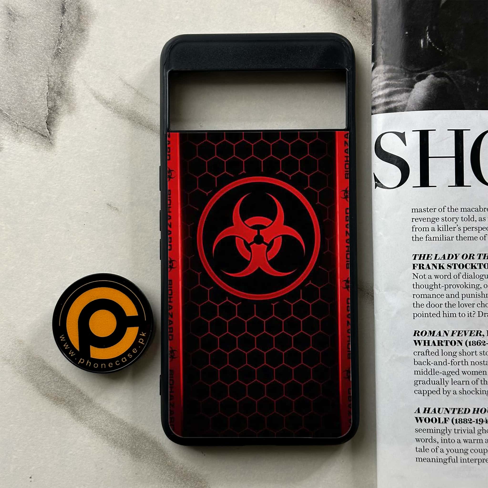 Google Pixel 8a - Biohazard Sign Series - Premium Printed soft Bumper Shock Proof Case