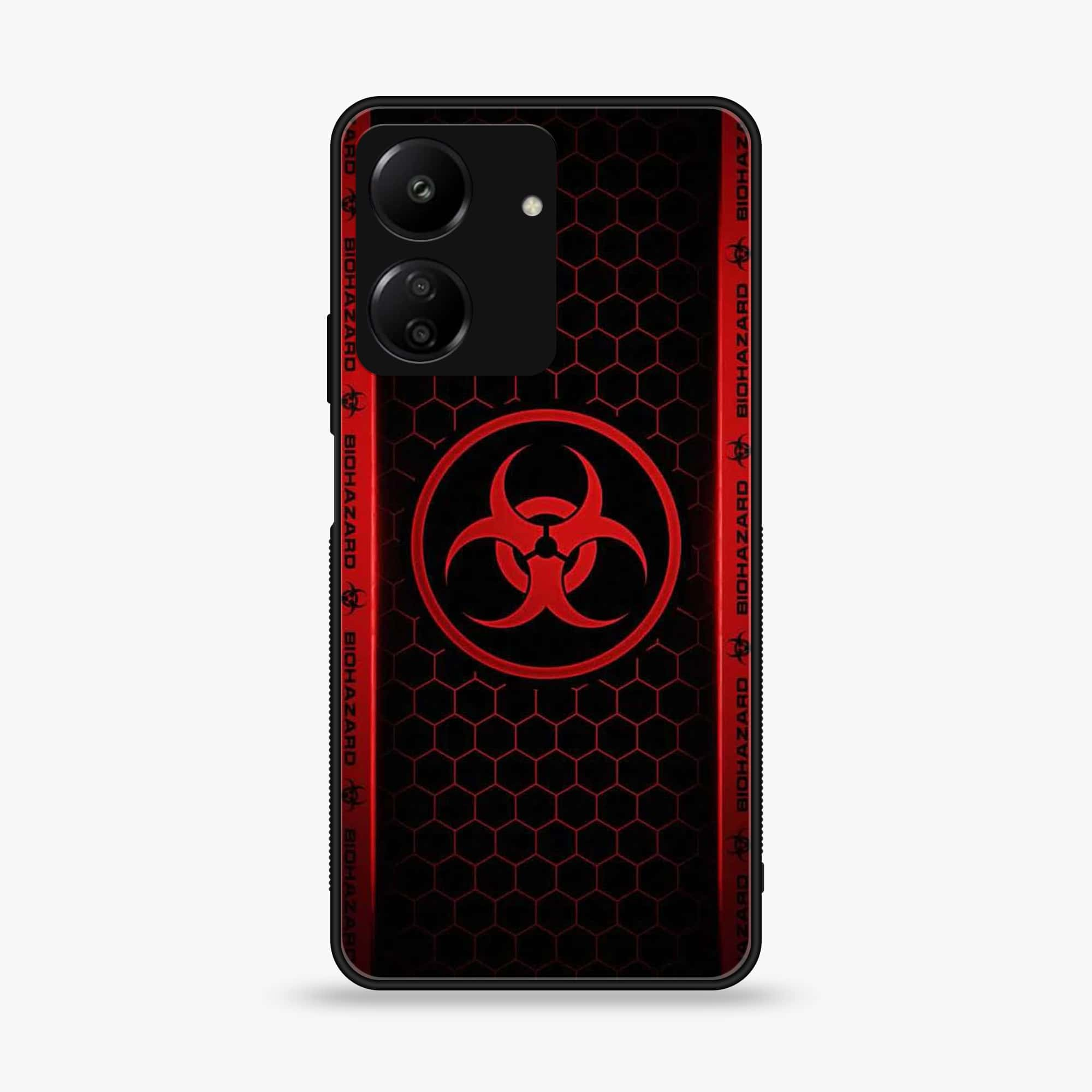 Xiaomi Poco C65 - Biohazard Sign Series - Premium Printed Glass soft Bumper shock Proof Case